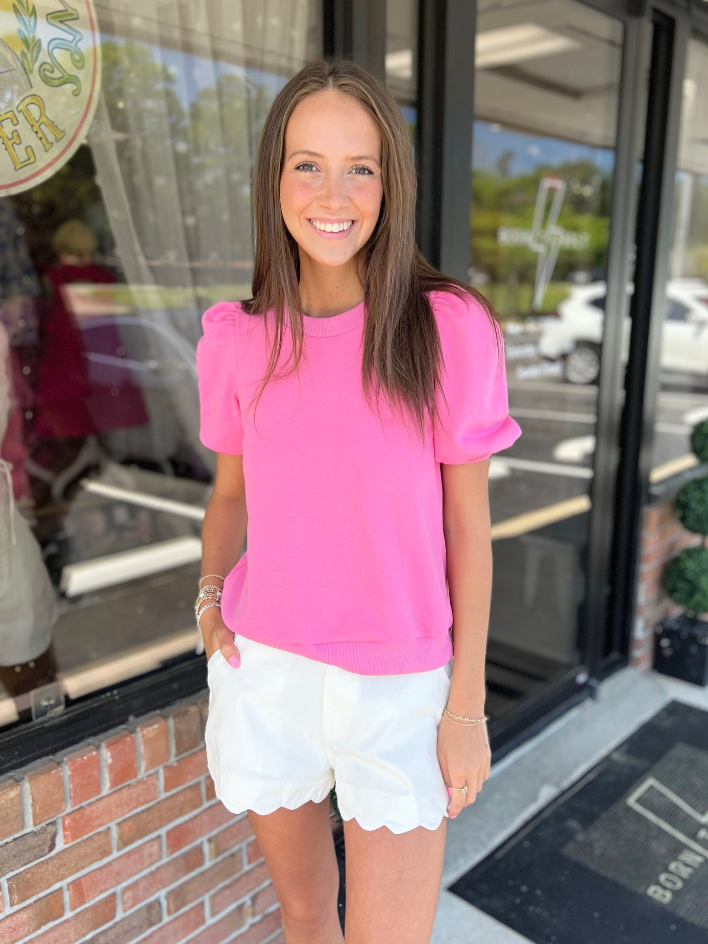 Scalloped Edge Shorts