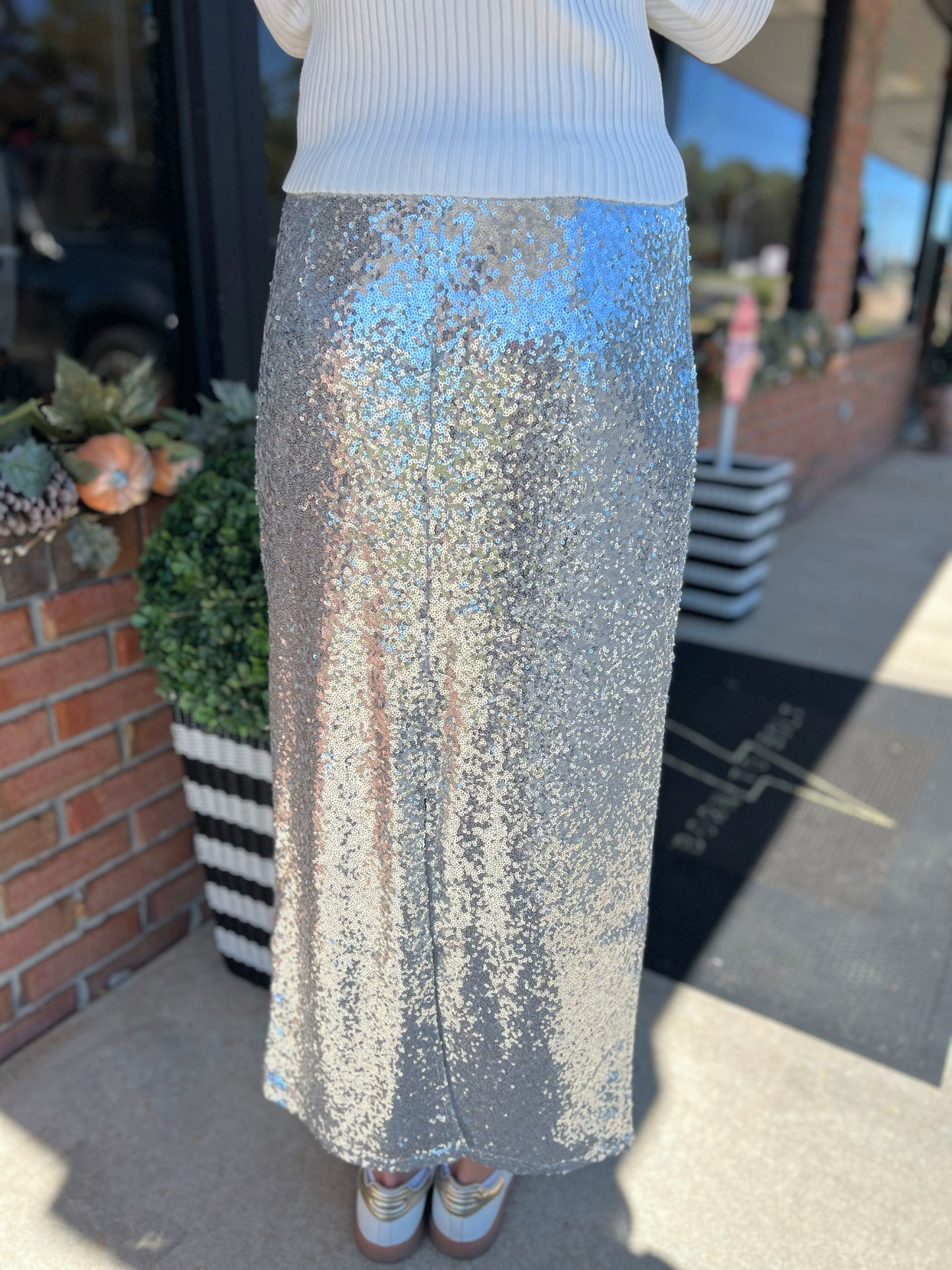 Sequin Maxi Skirt