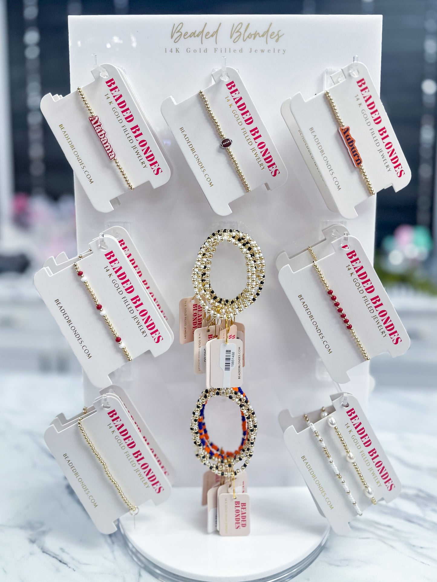 Beaded Blondes Game Day Bracelets
