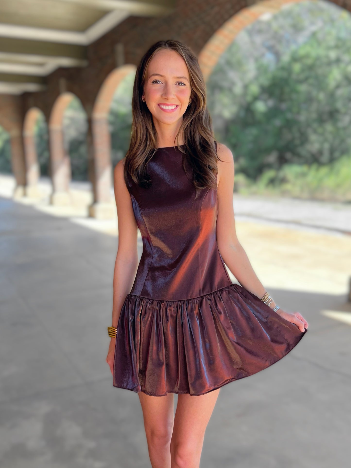 Luna Drop Waist Mini Dress