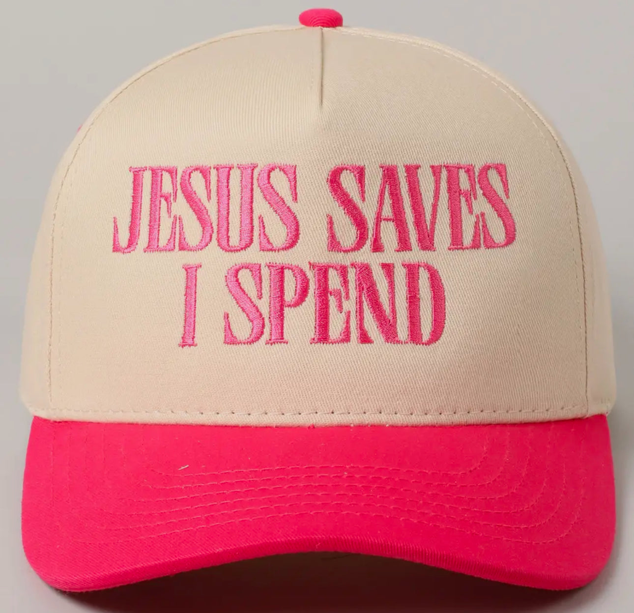 Jesus Saves I Spend Hat