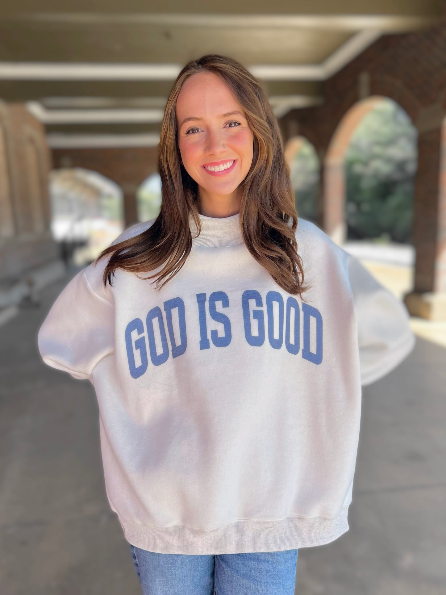 Jesus/God is Good Reversible Sweatshirt