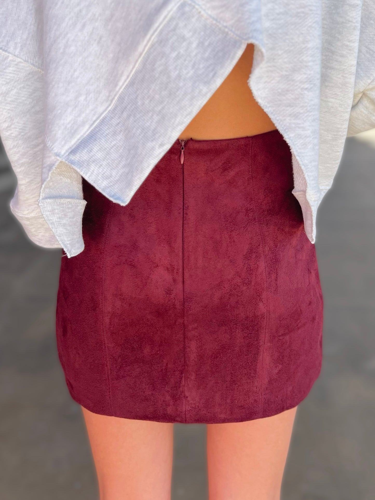 Suede Mini Skirt