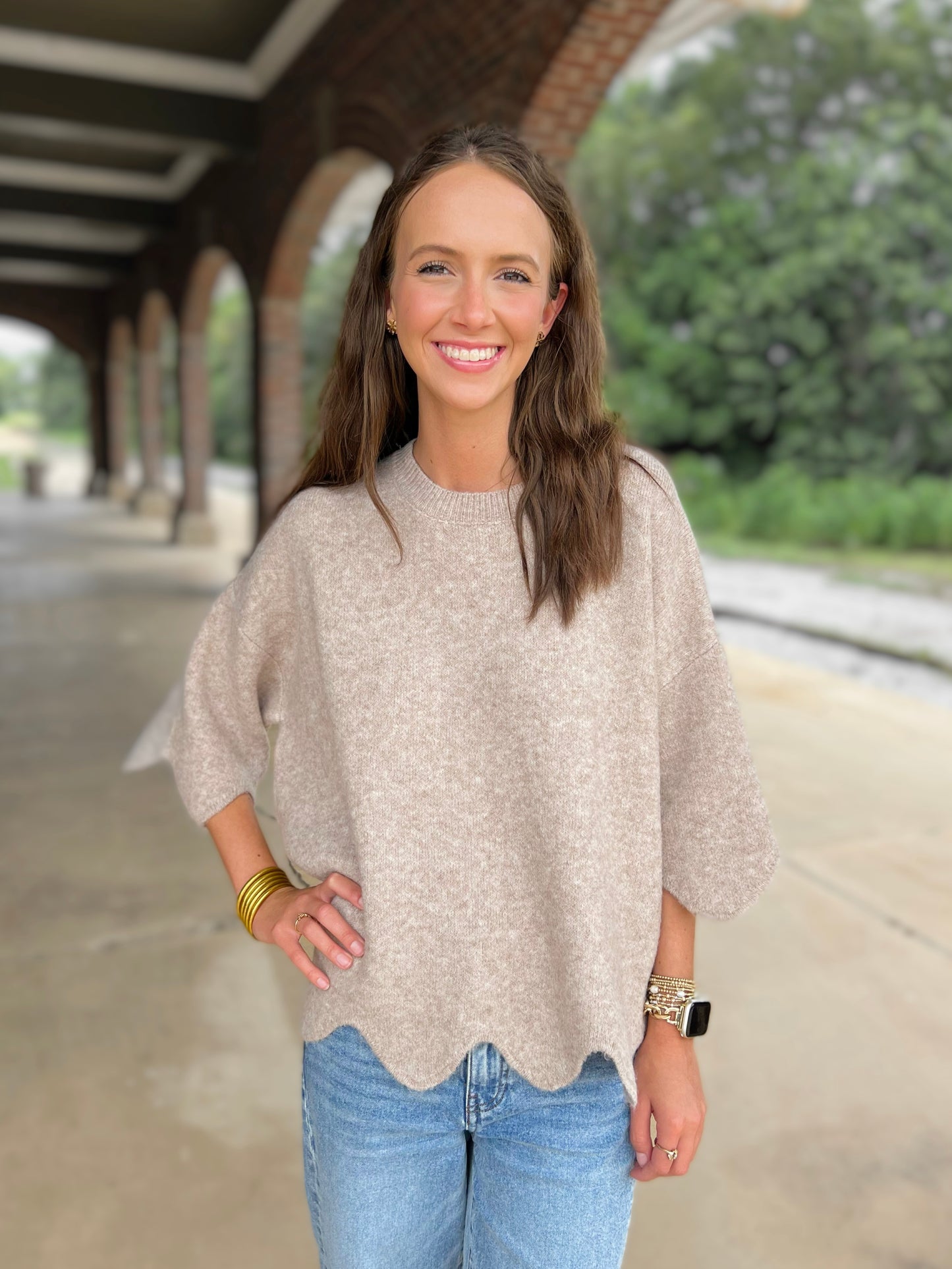 Simply Scalloped Sweater