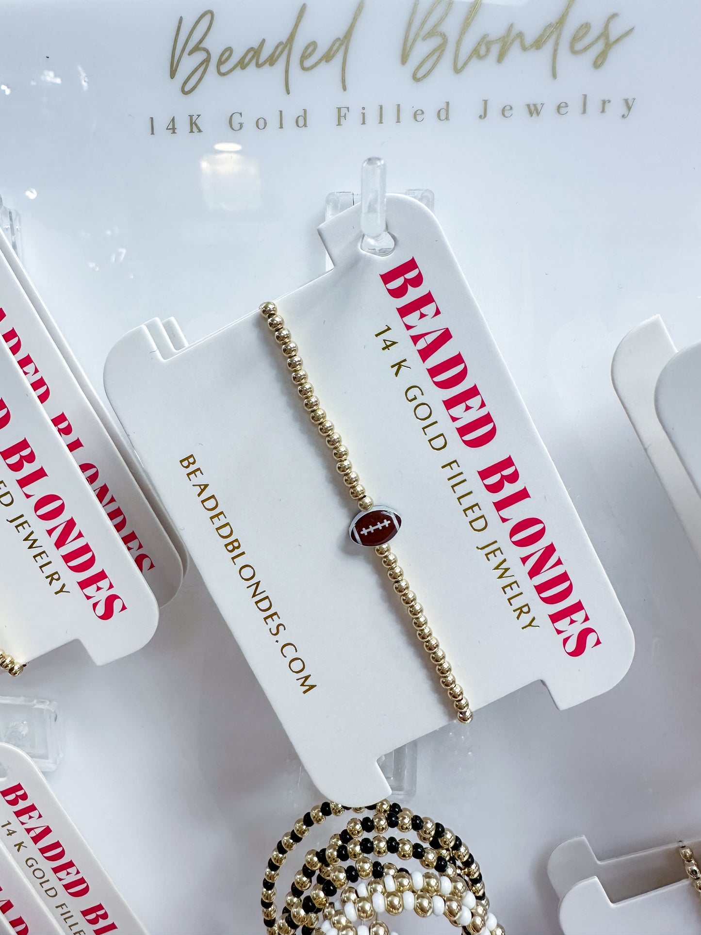 Beaded Blondes Game Day Bracelets