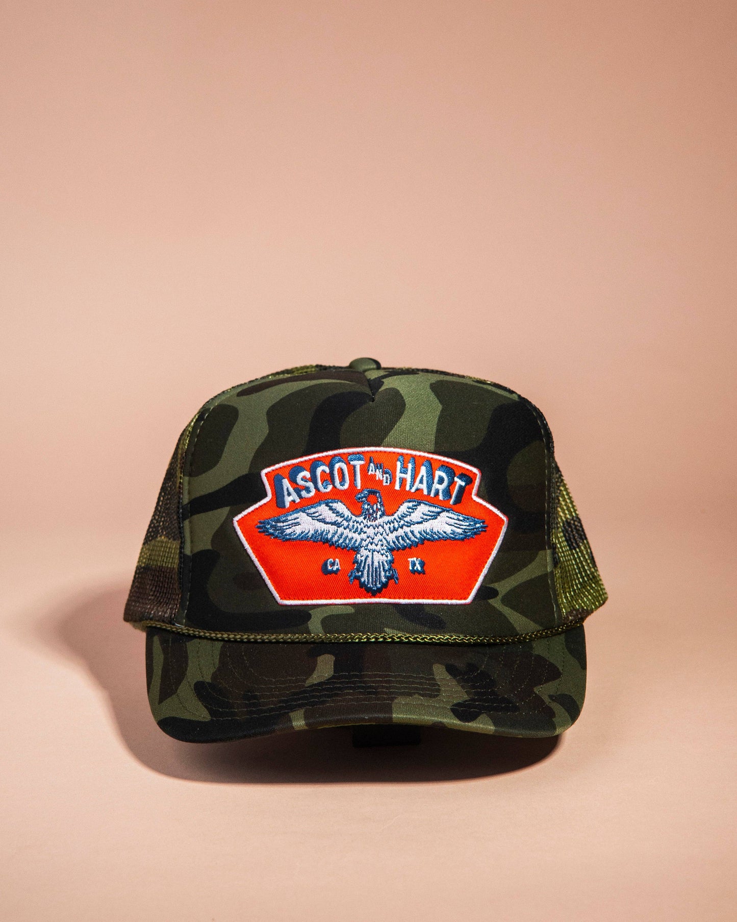 Camo Eagle Patch Trucker