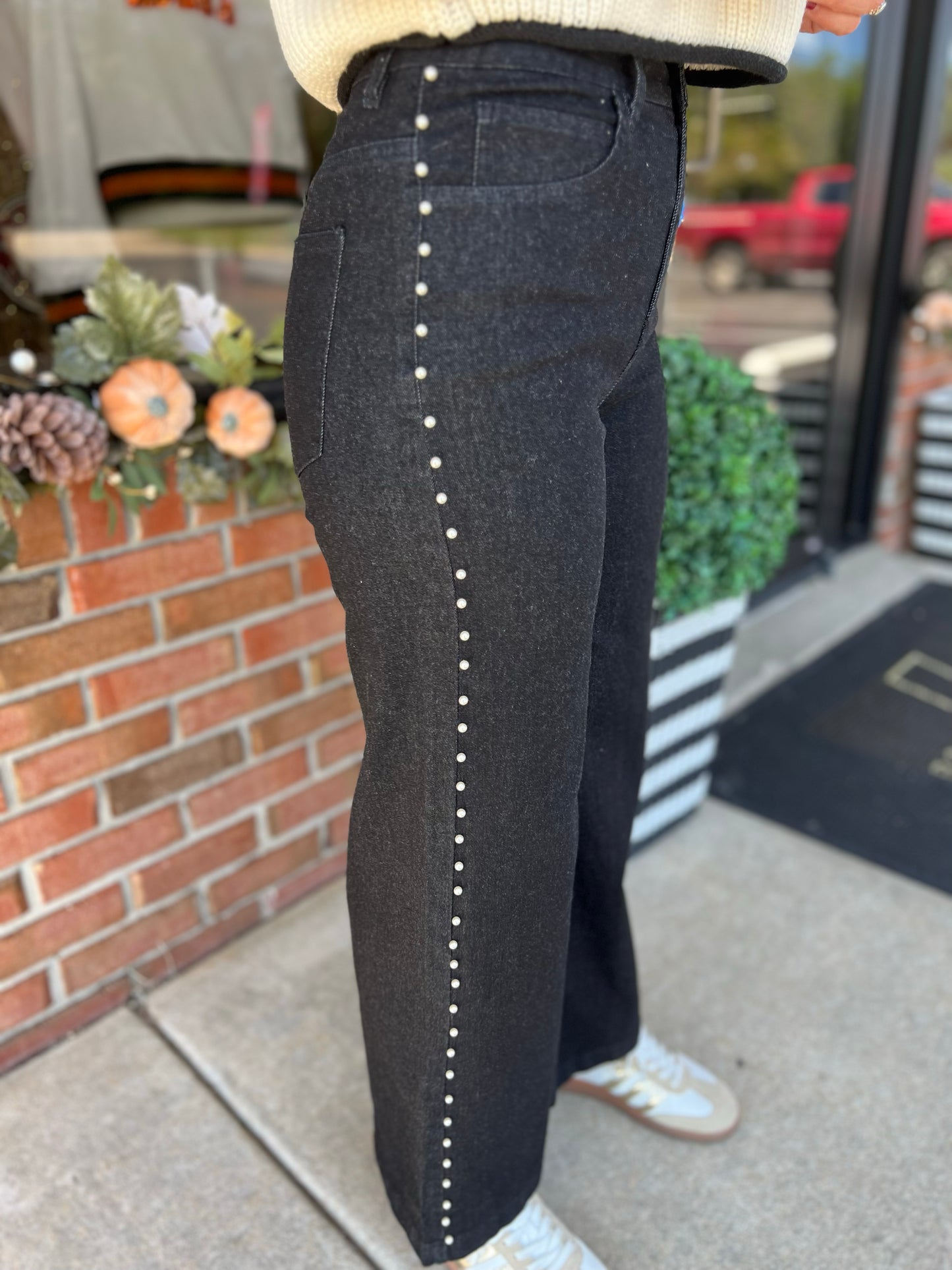 Pearl Detail Pants