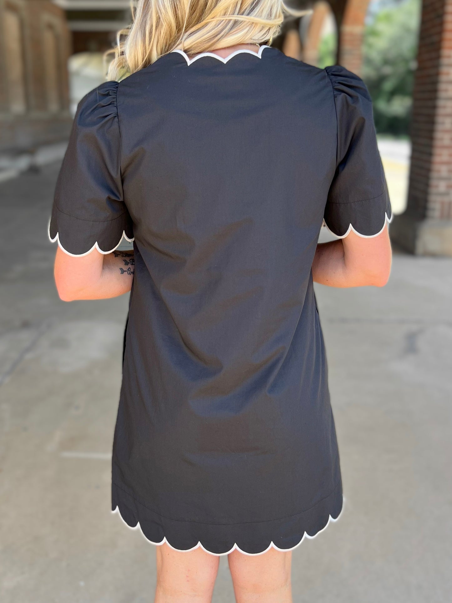 Scallop Mini Dress