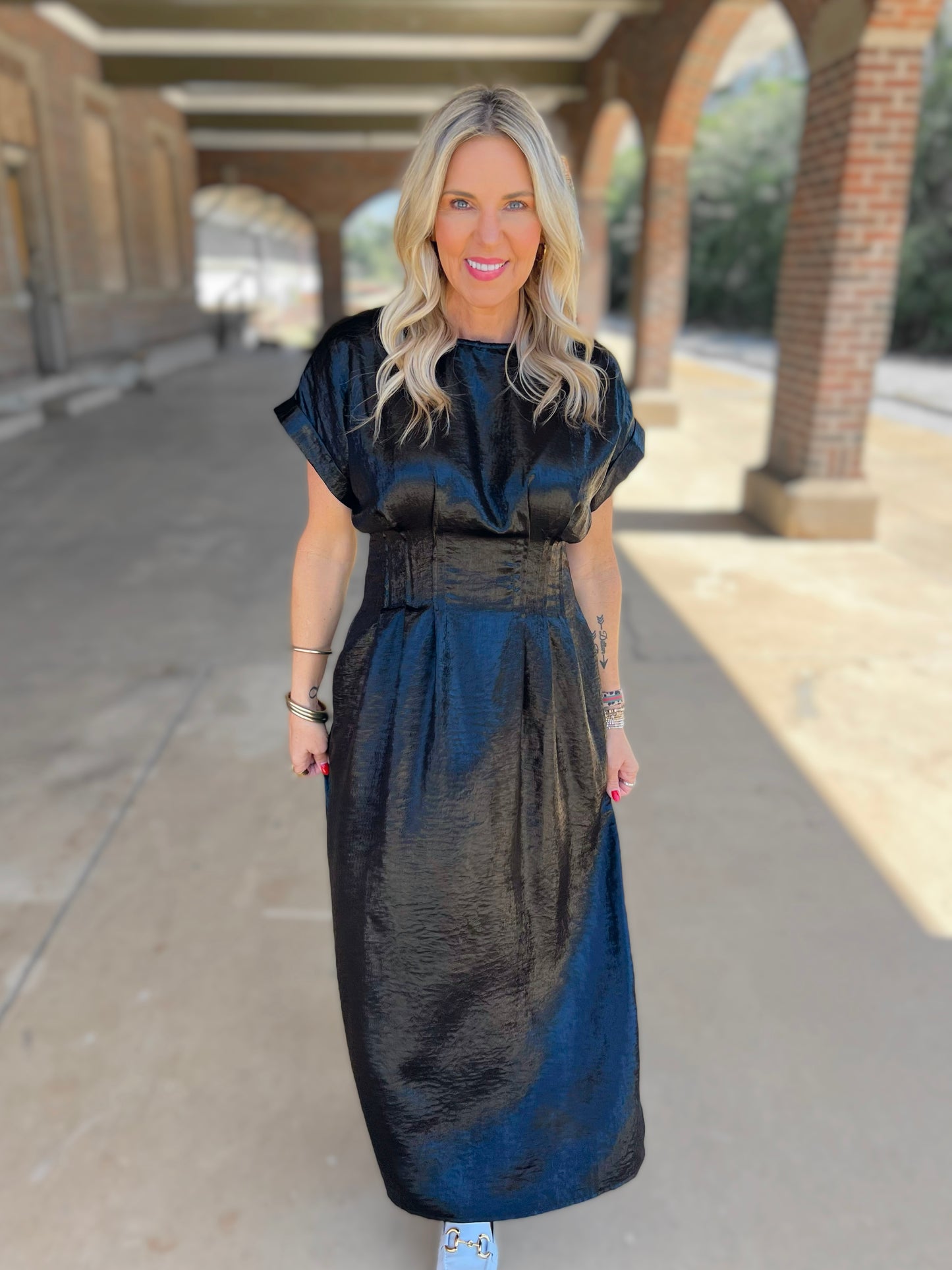 Bolted Midi Dress