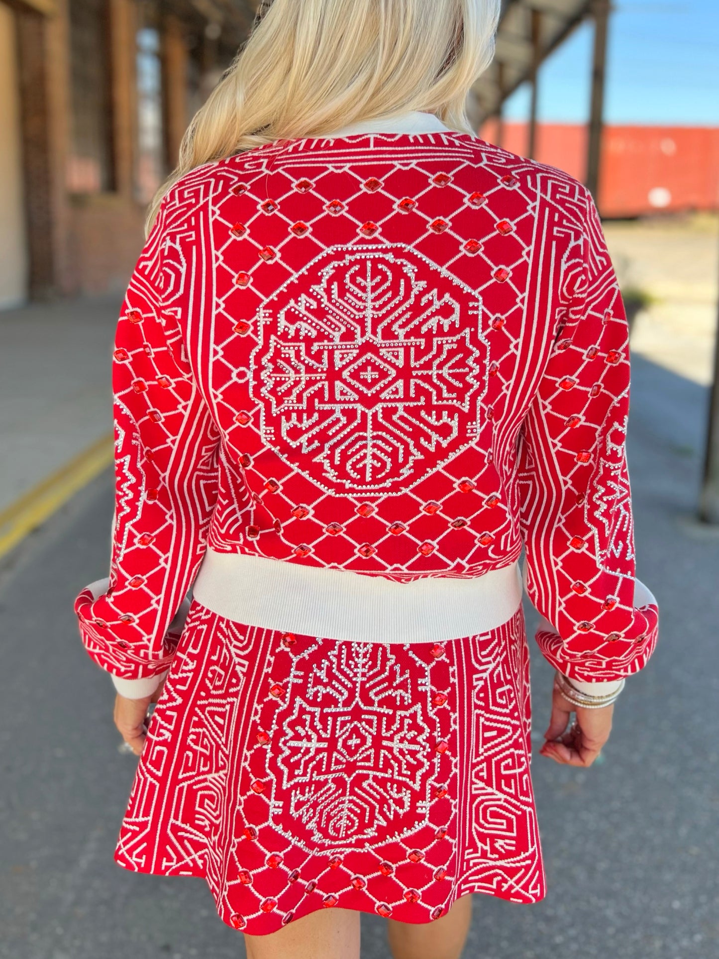 QOS Card Pattern Skirt