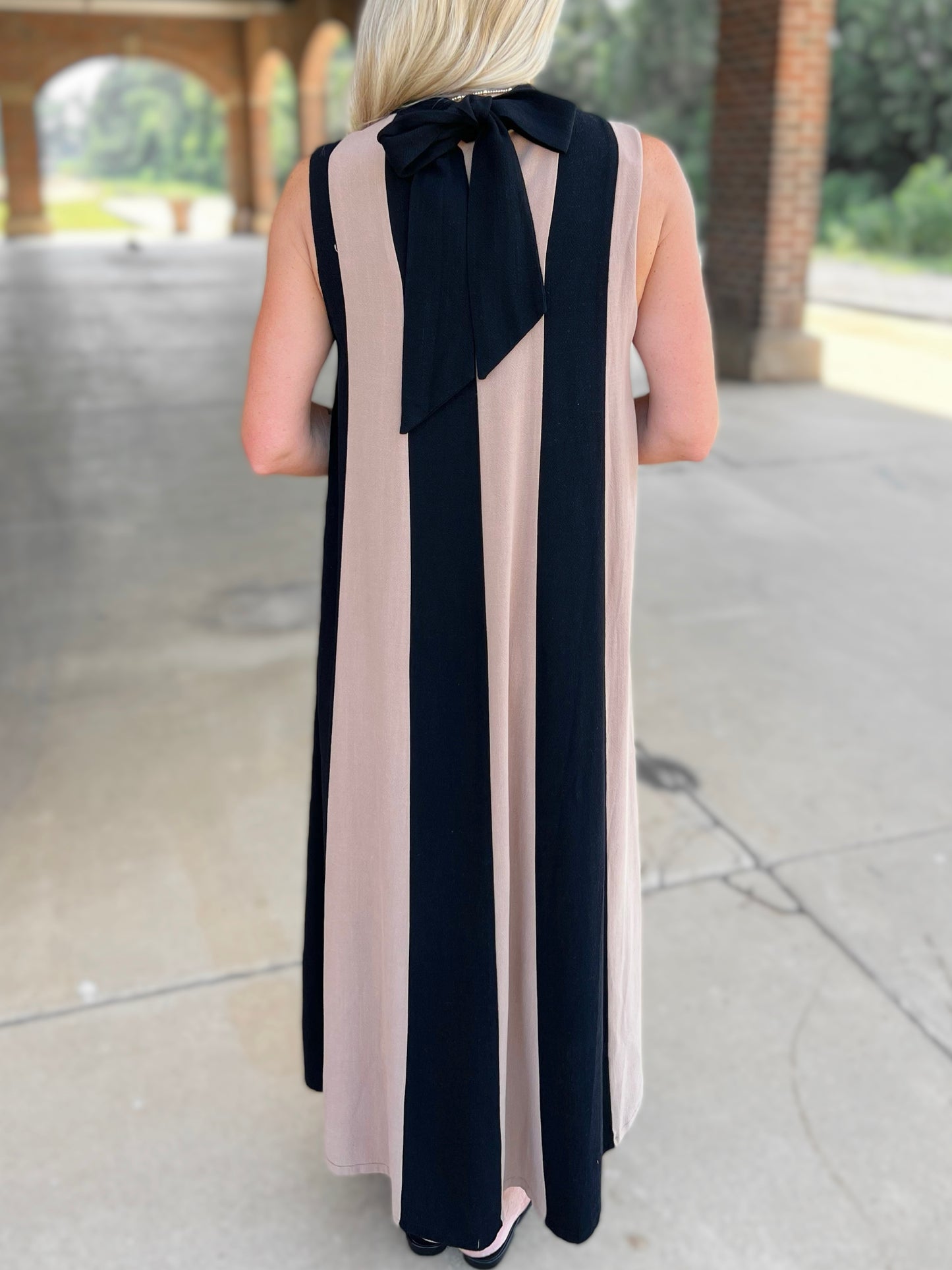 Colorblock Maxi Dress