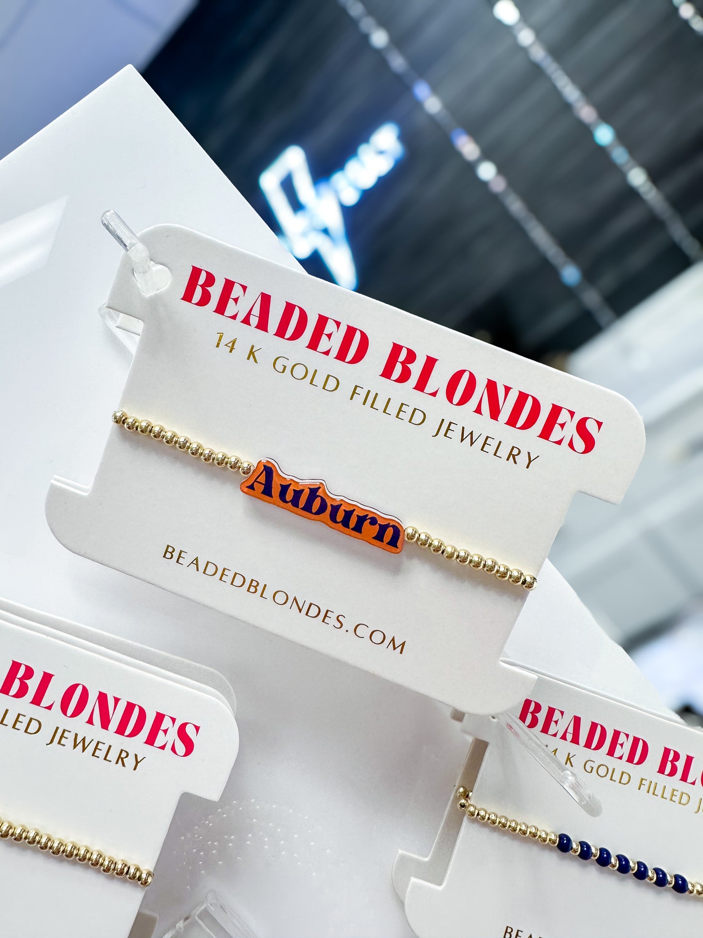 Beaded Blondes Game Day Bracelets