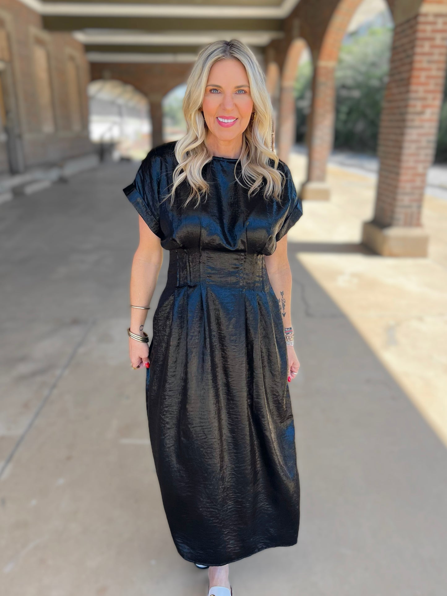 Bolted Midi Dress