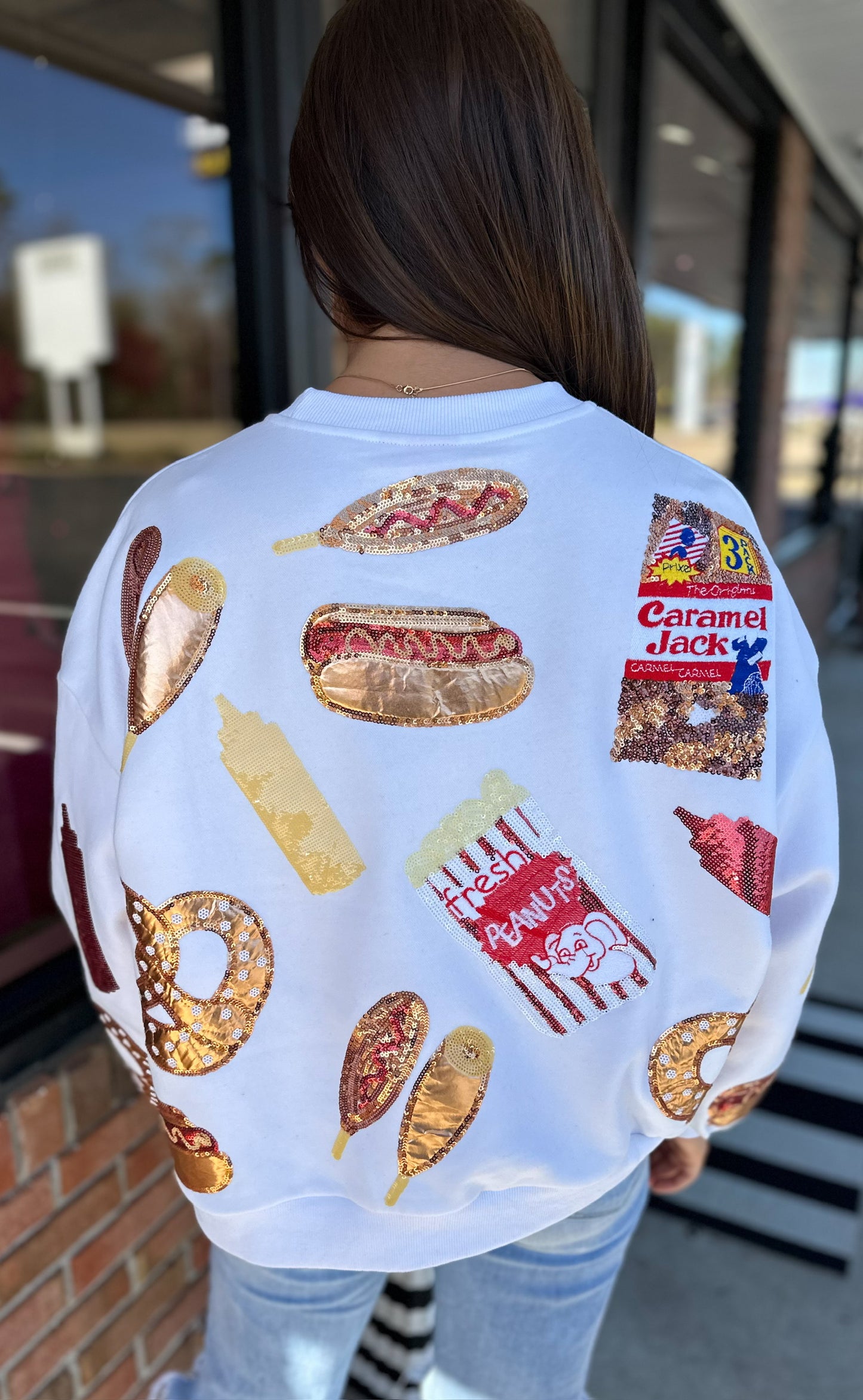 QOS BALLPARK FOOD SWEATSHIRT