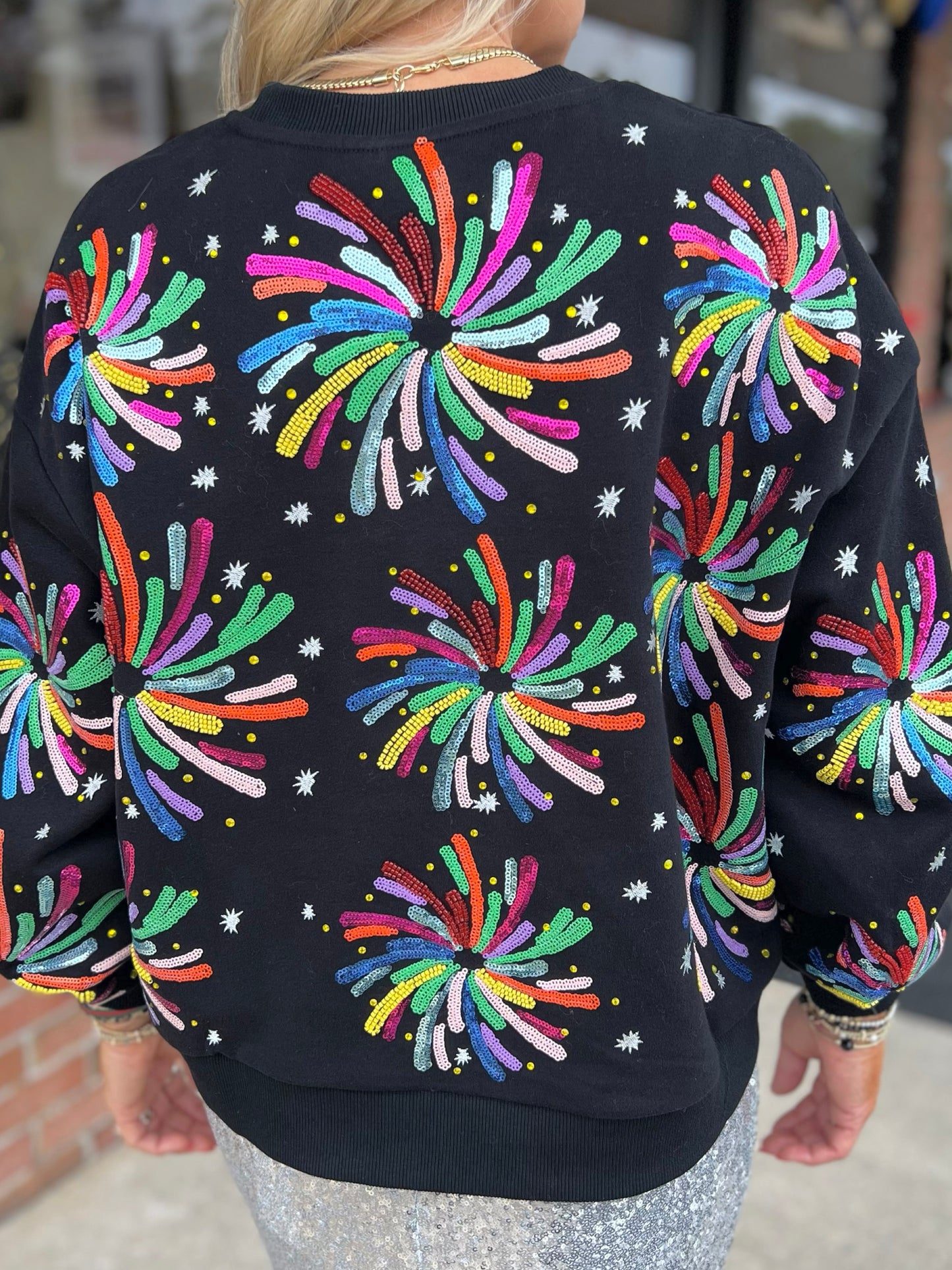 QOS Multi Fireworks Sweatshirt