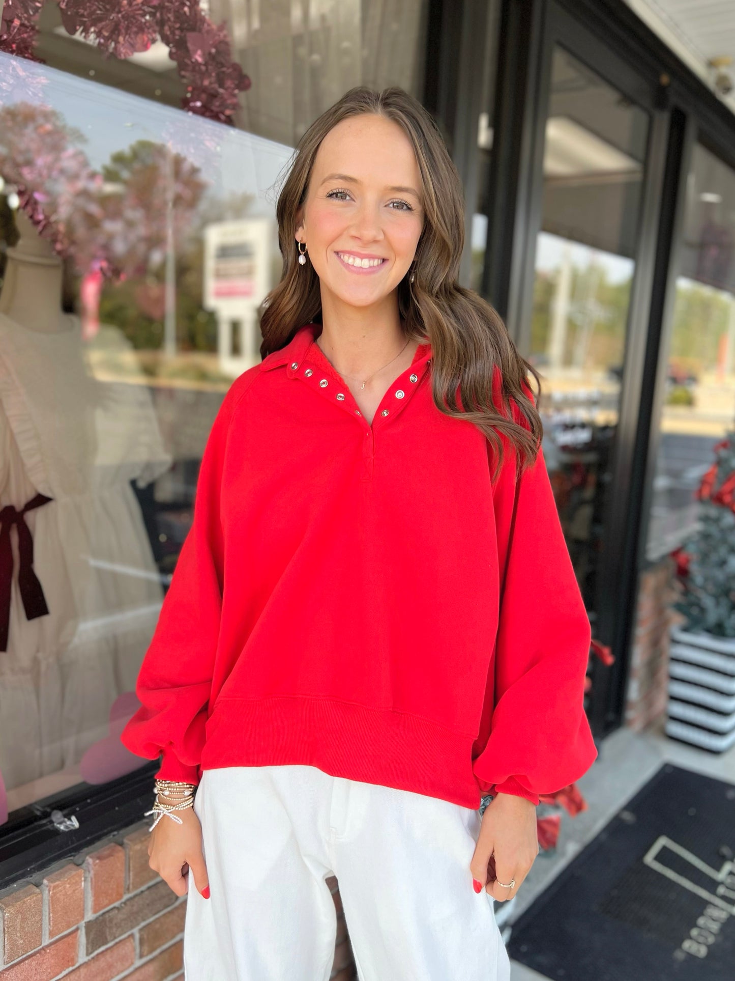 Piper Snap Button Collared Sweater