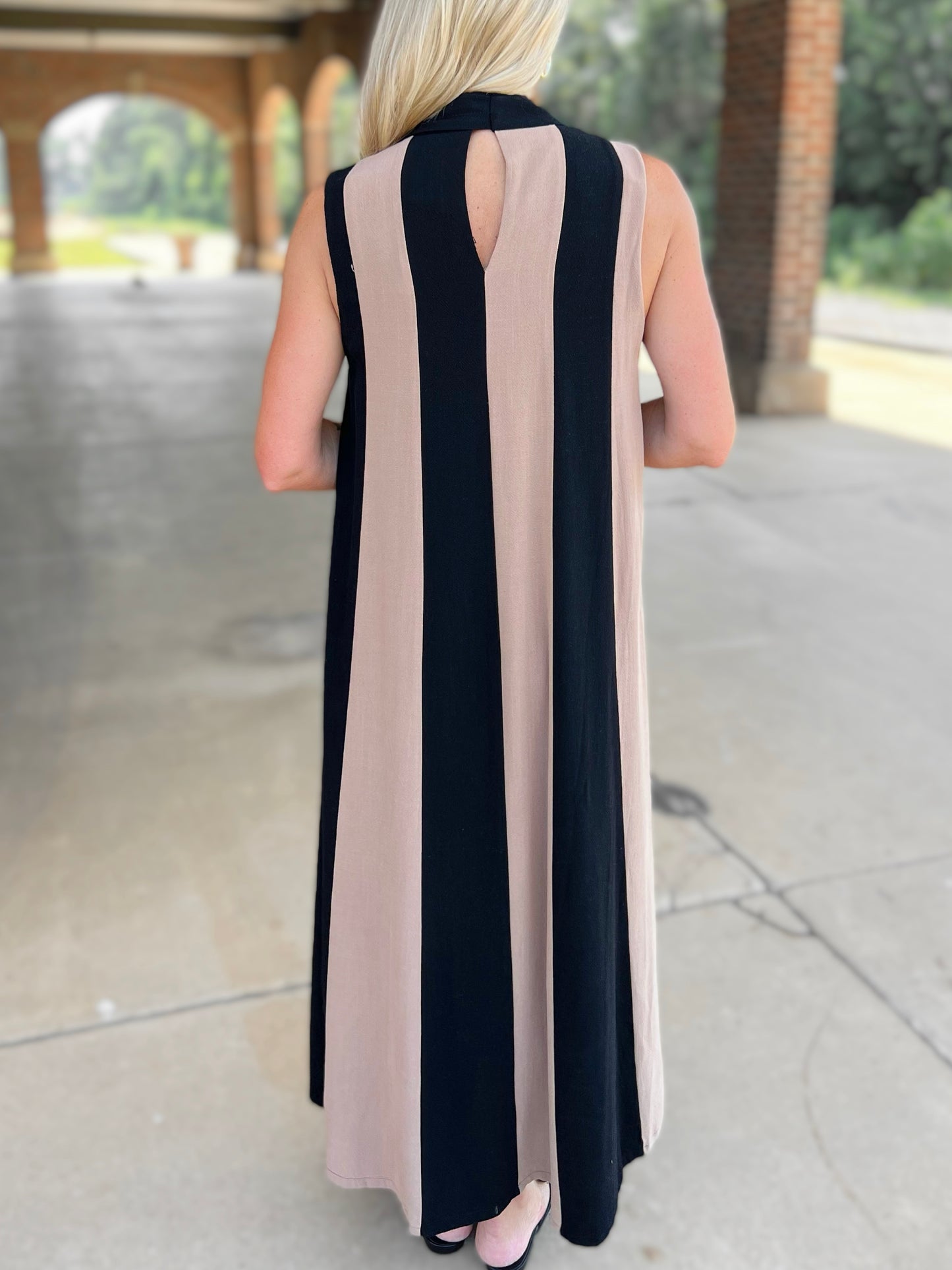Colorblock Maxi Dress