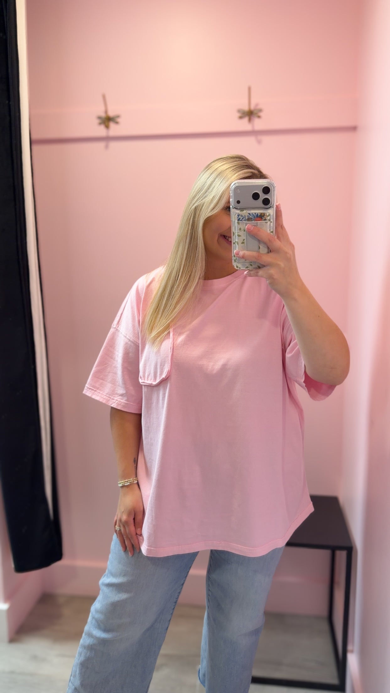 Faux Pocket Mineral Washed Tee