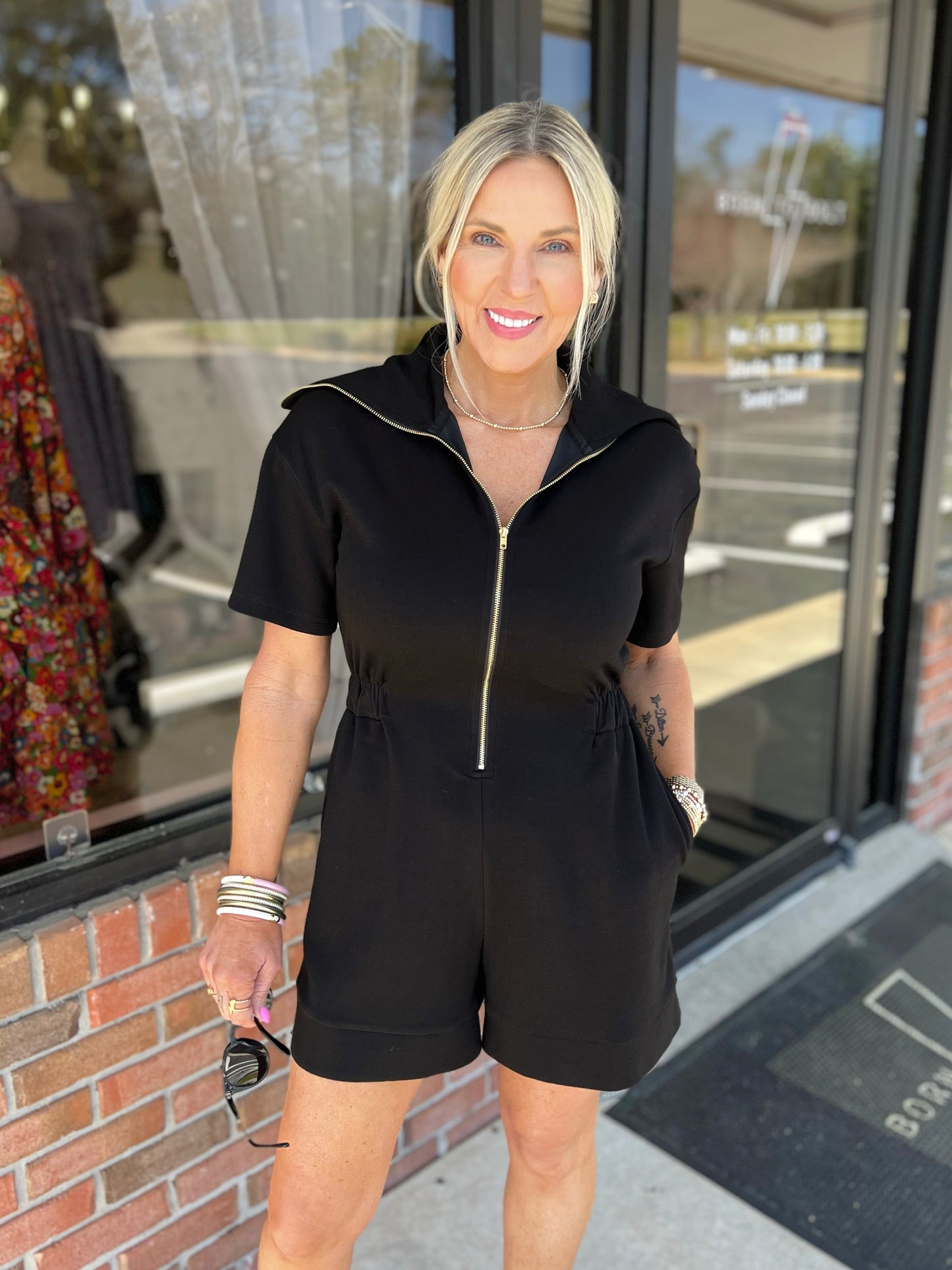 Zip Novelty Romper