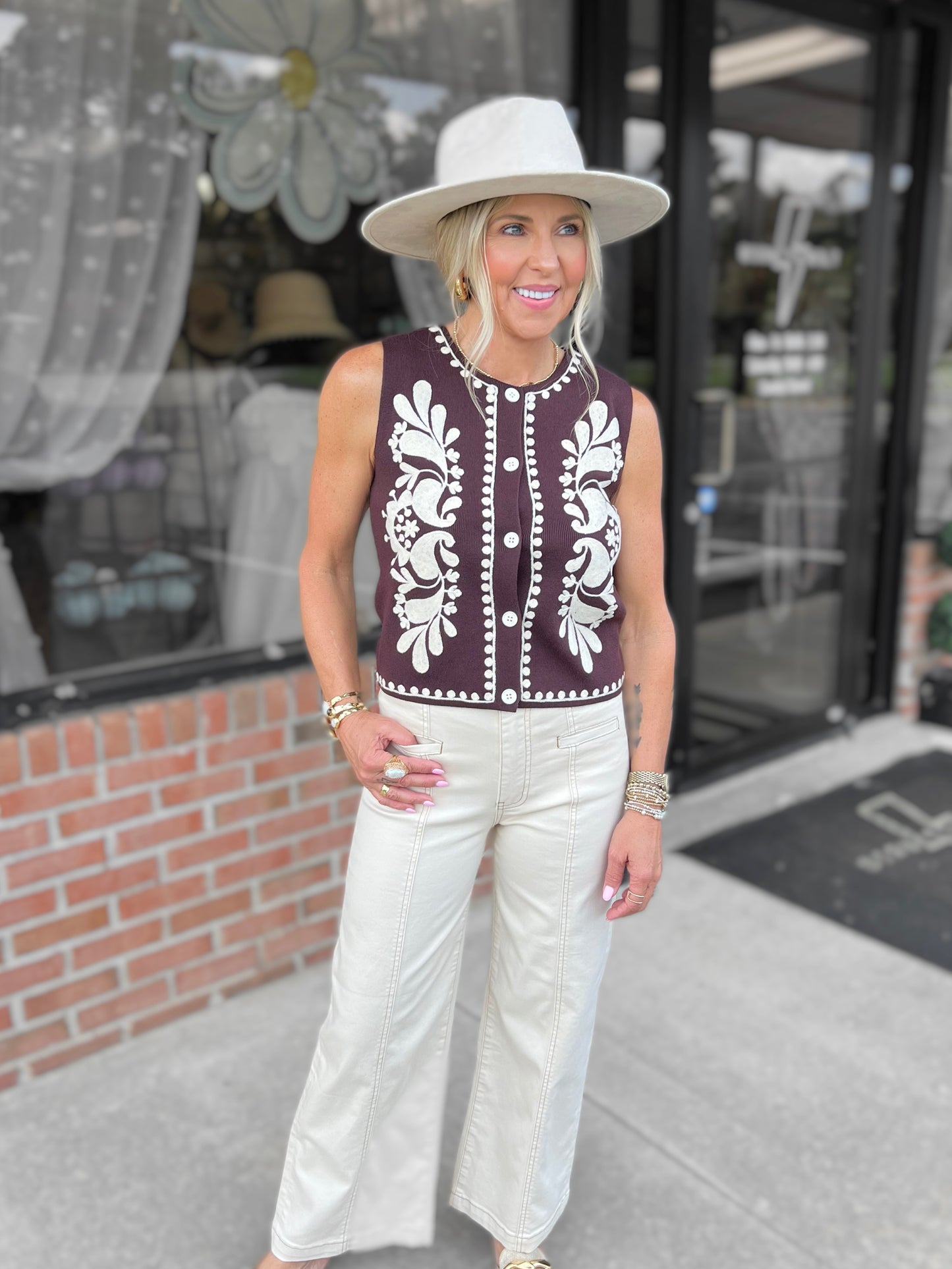 Embroidered Vest