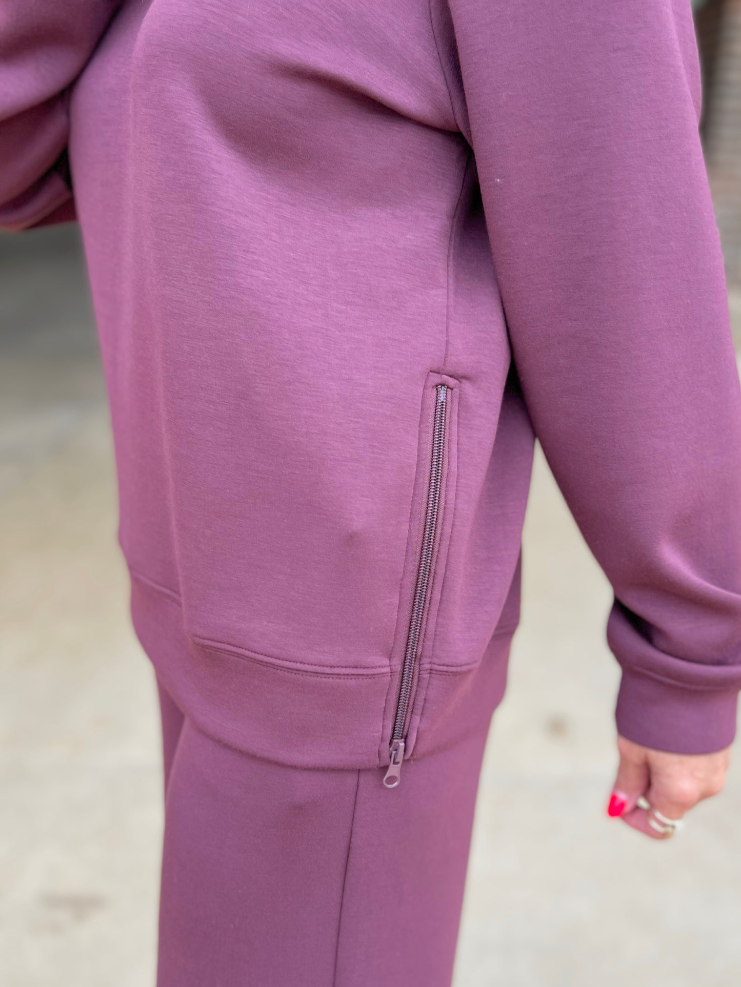 VH Cloud Fleece Crew with Side Zipper