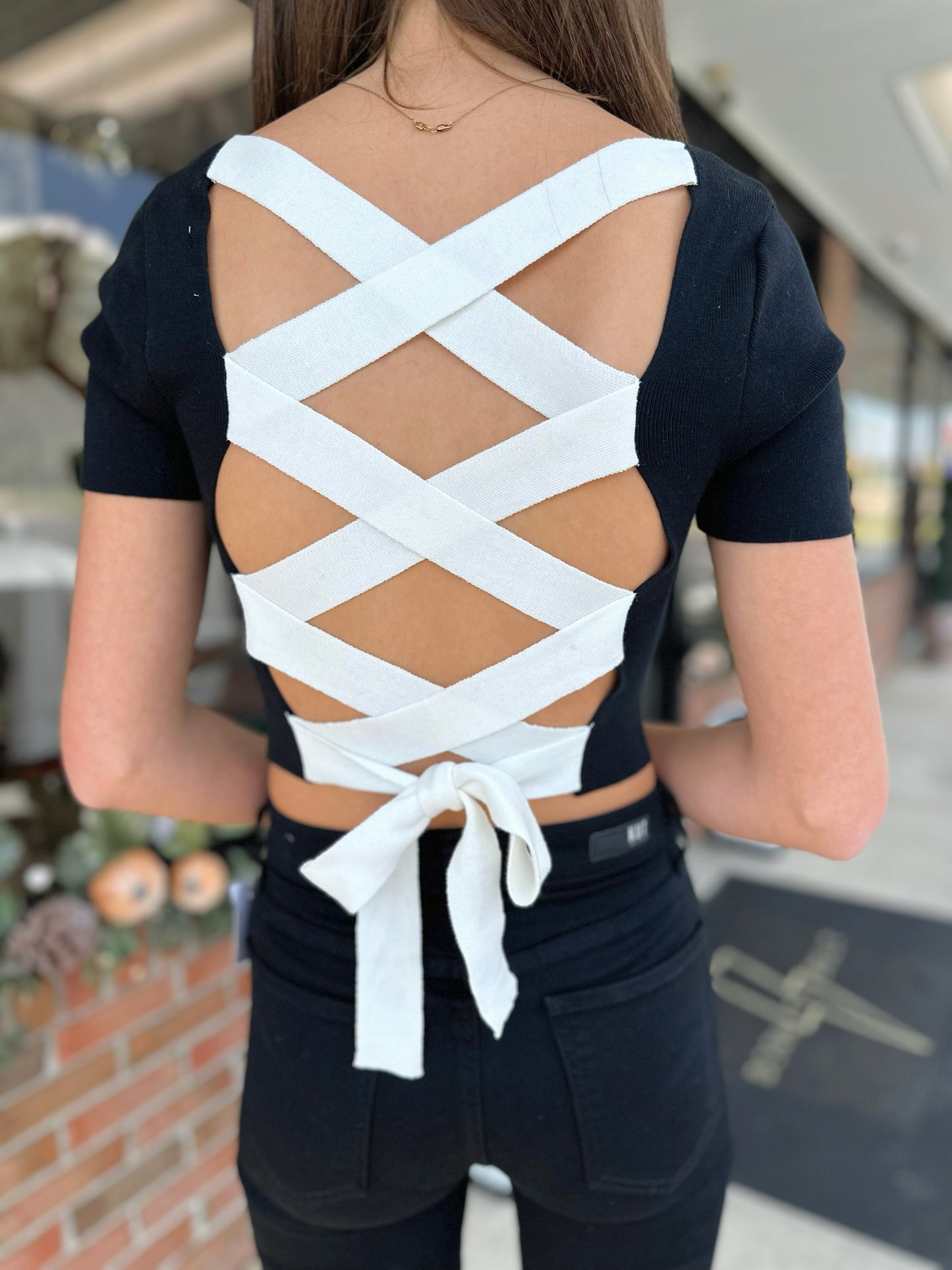 Criss Cross Back Top
