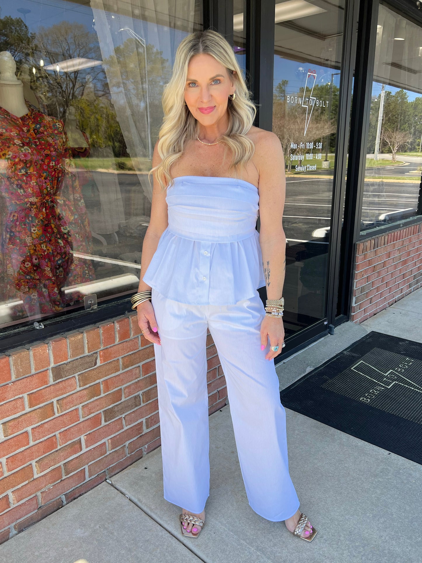 Seaside Striped Pants
