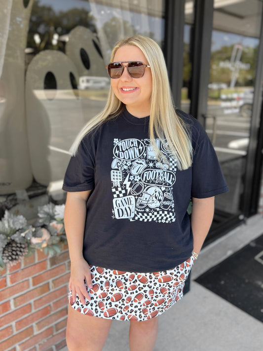 Touchdown Checkered Graphic Tee