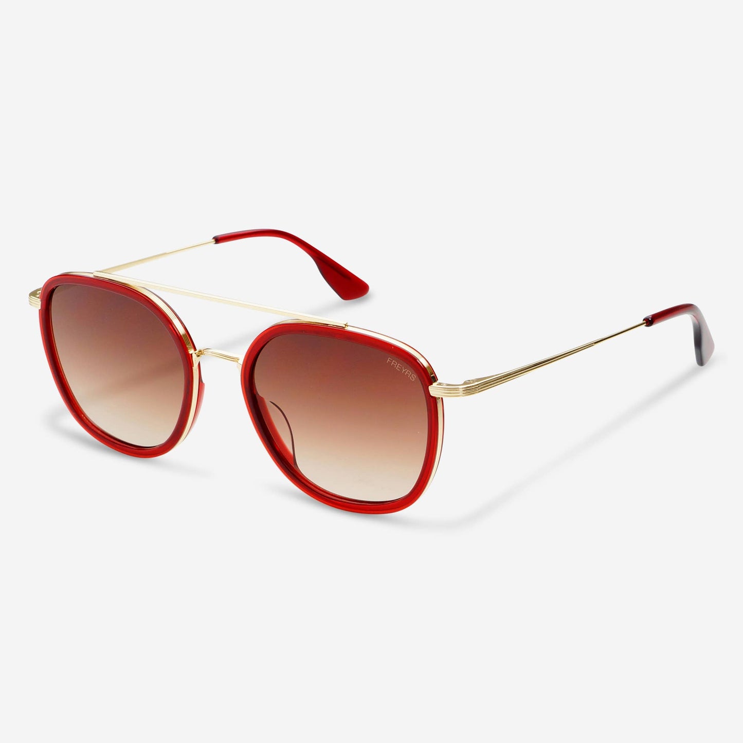 Weston Round Sunglasses: Red