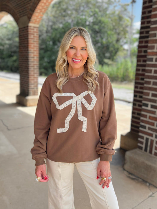Vintage Bow Sweatshirt