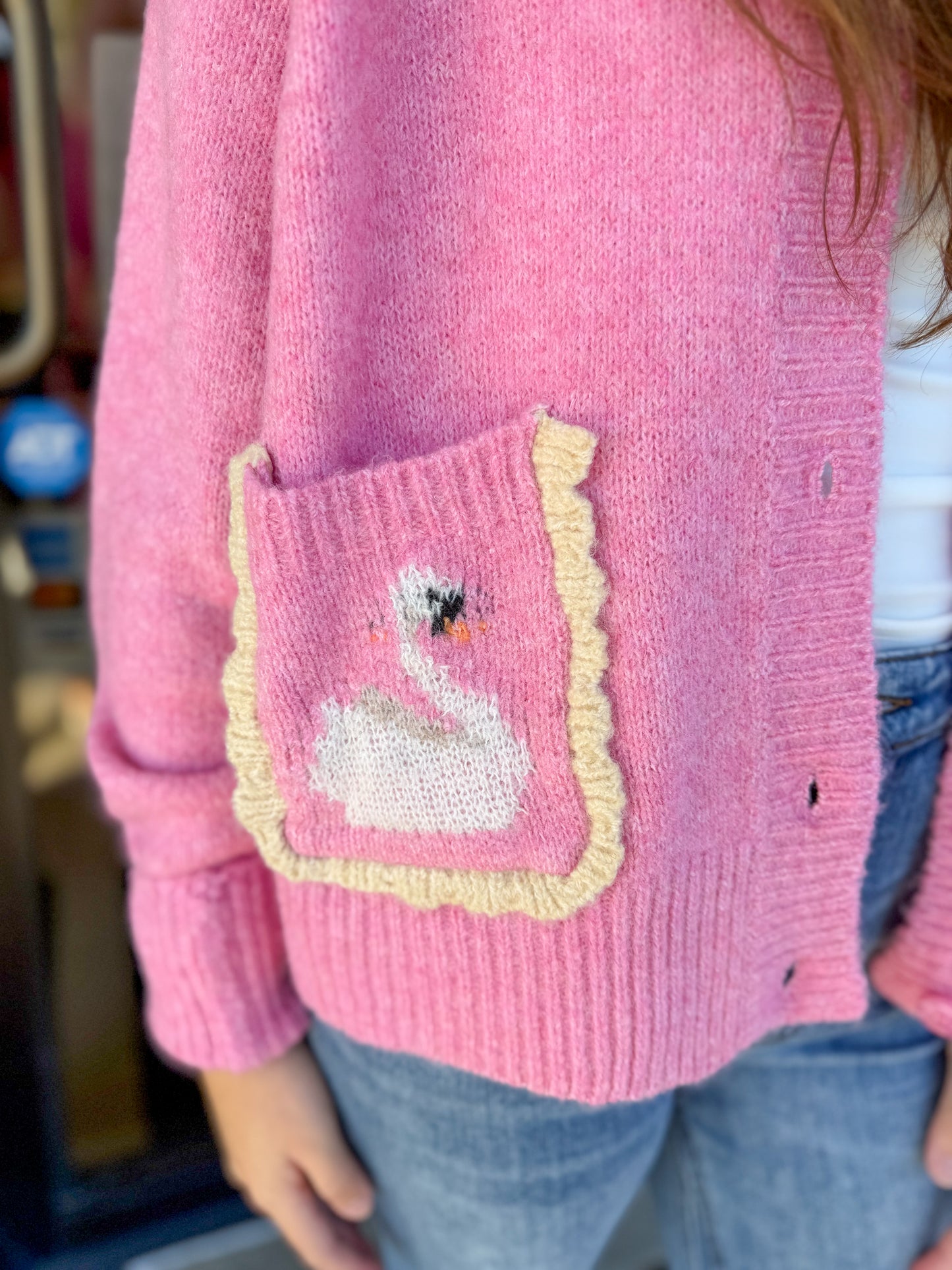 Swan Sweater Cardigan