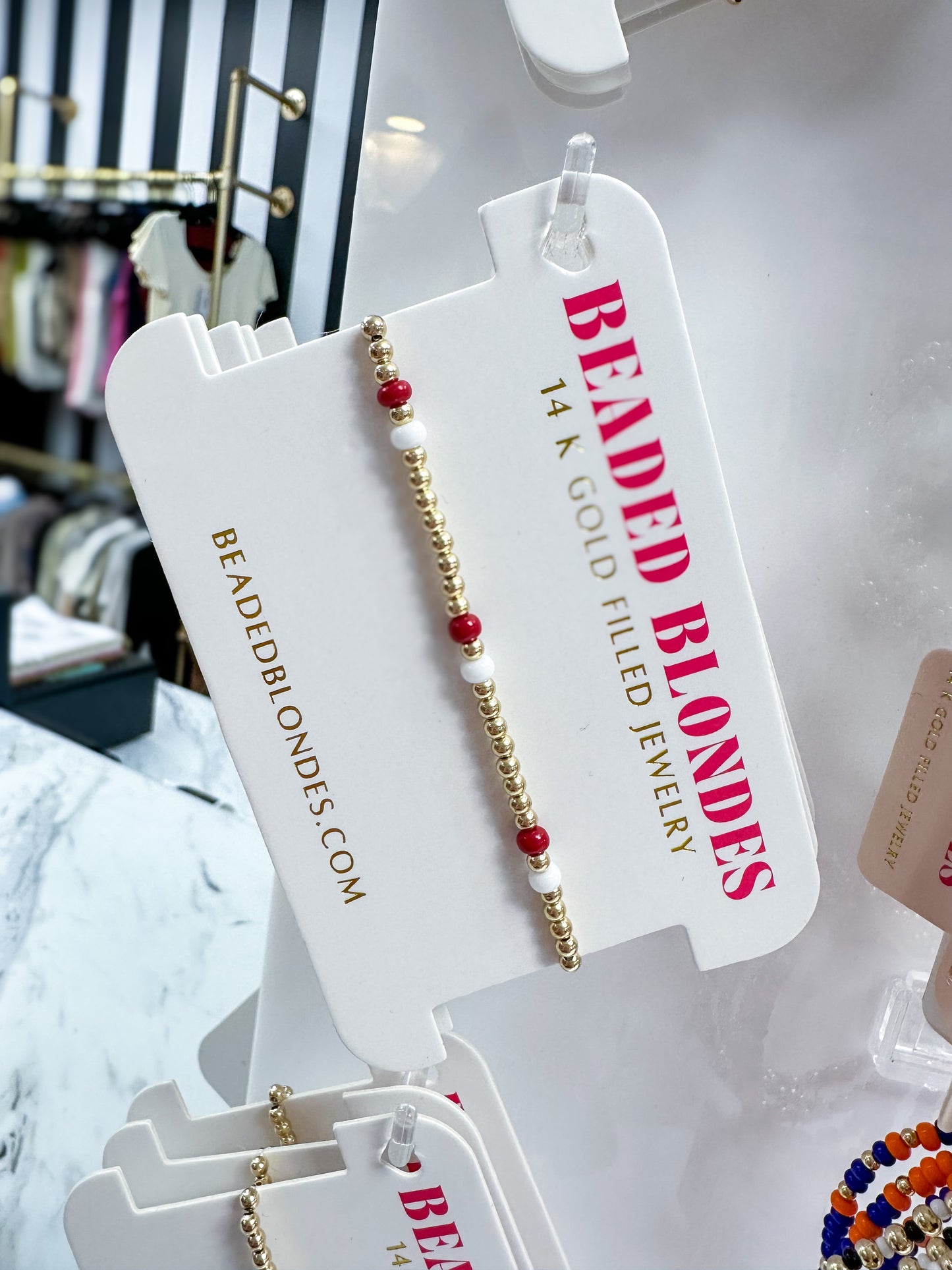 Beaded Blondes Game Day Bracelets