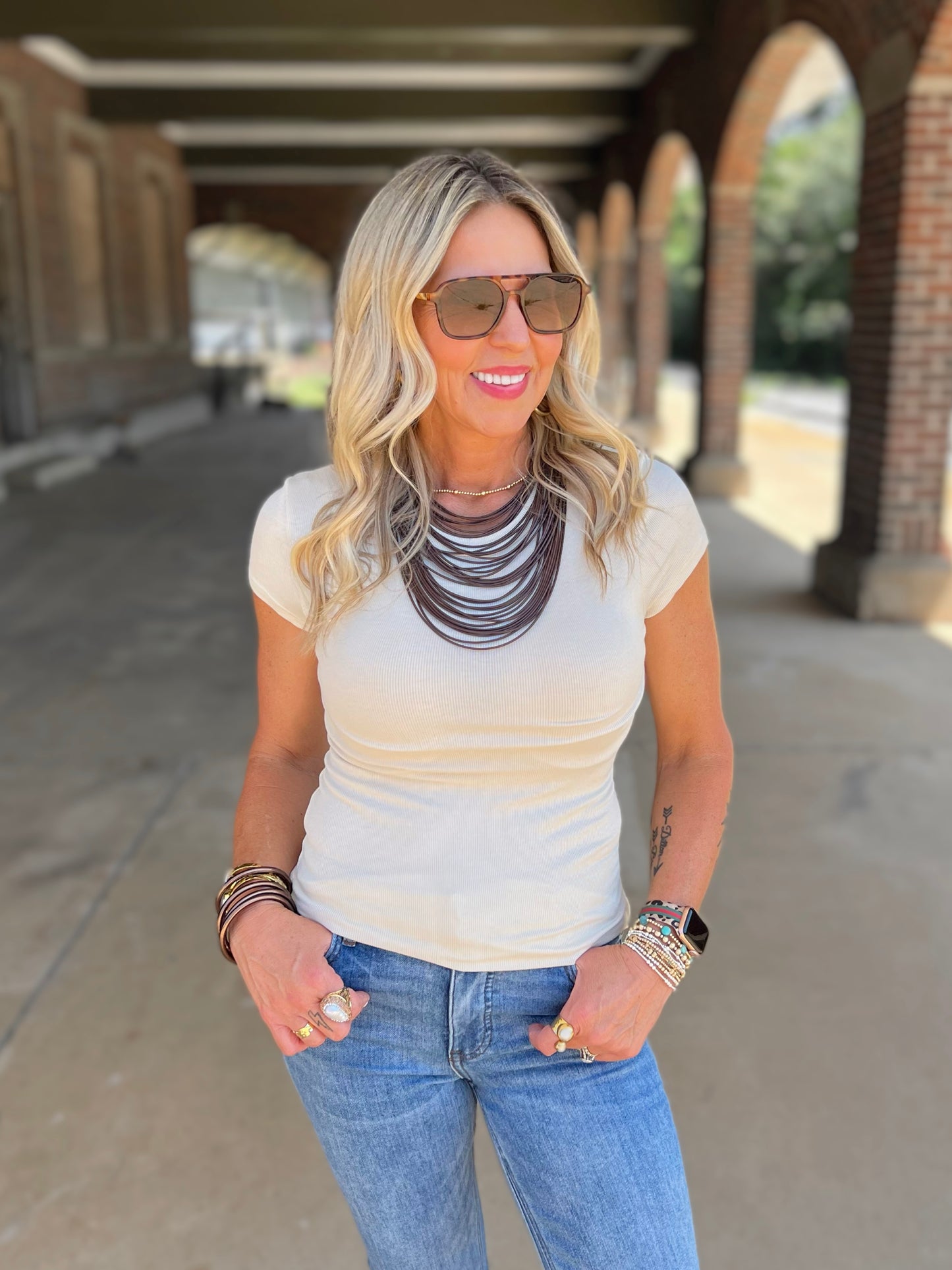 Ribbed Tee