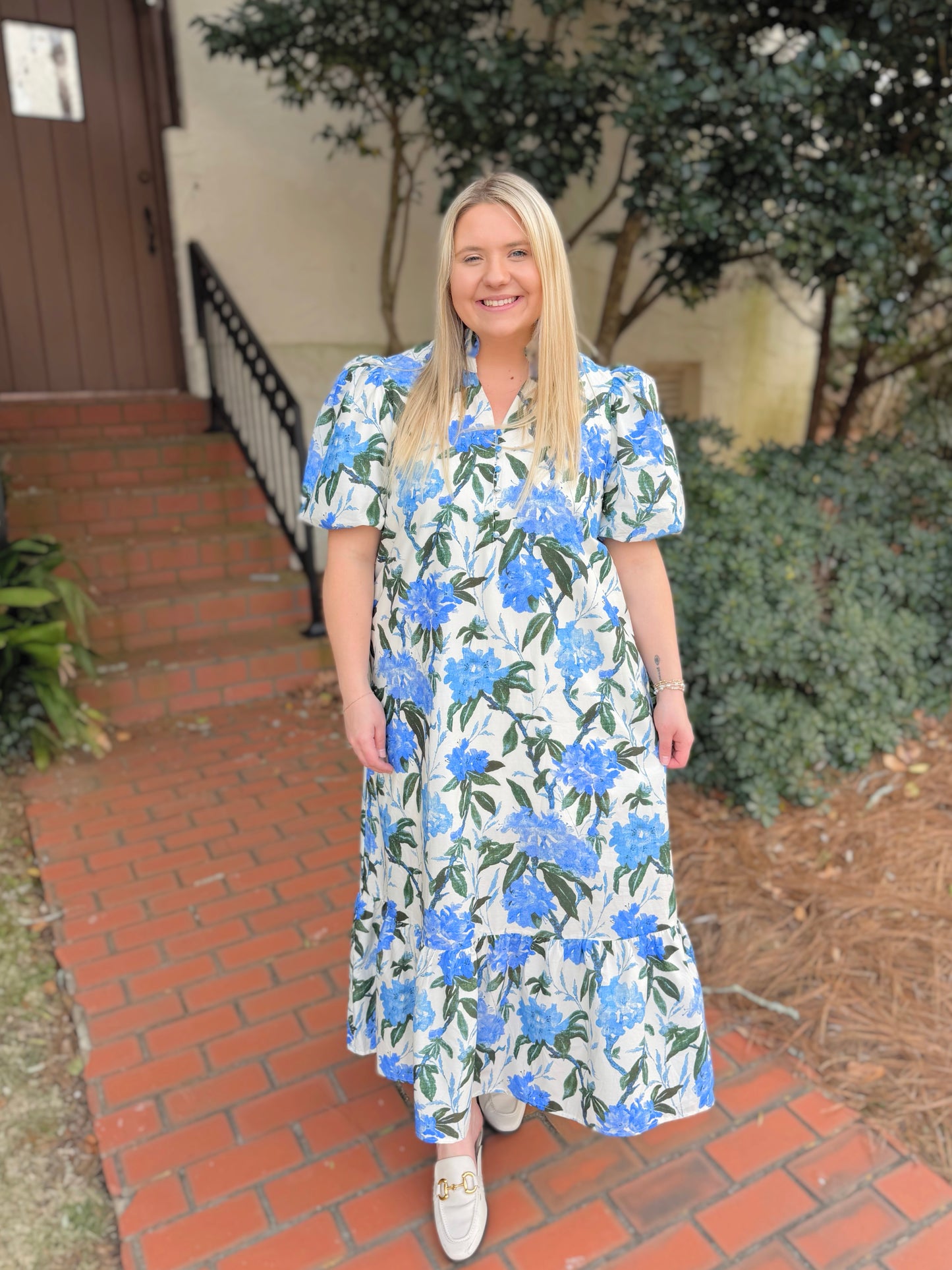 Blue Blooms Dress