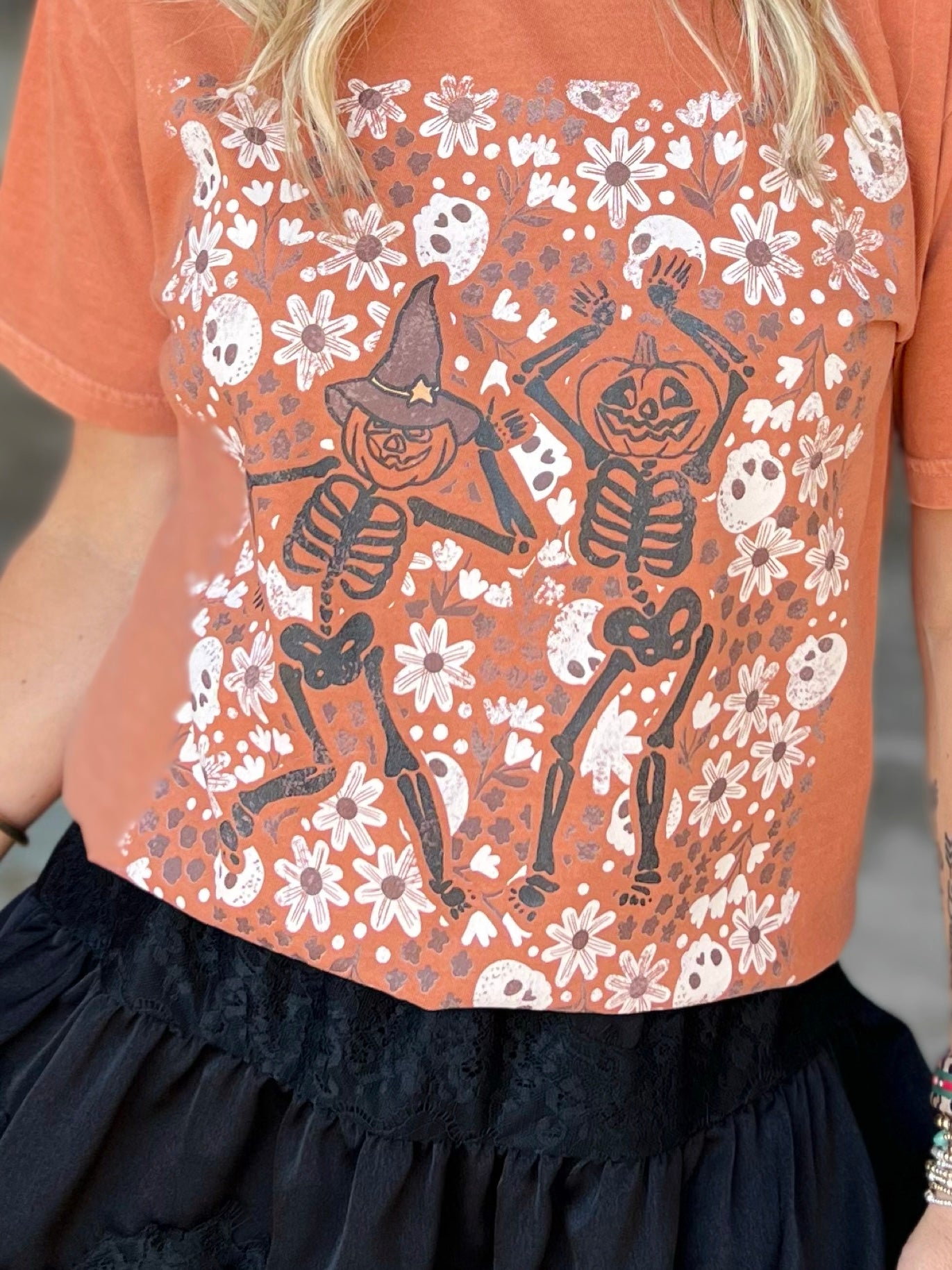 Floral Skeleton Tee