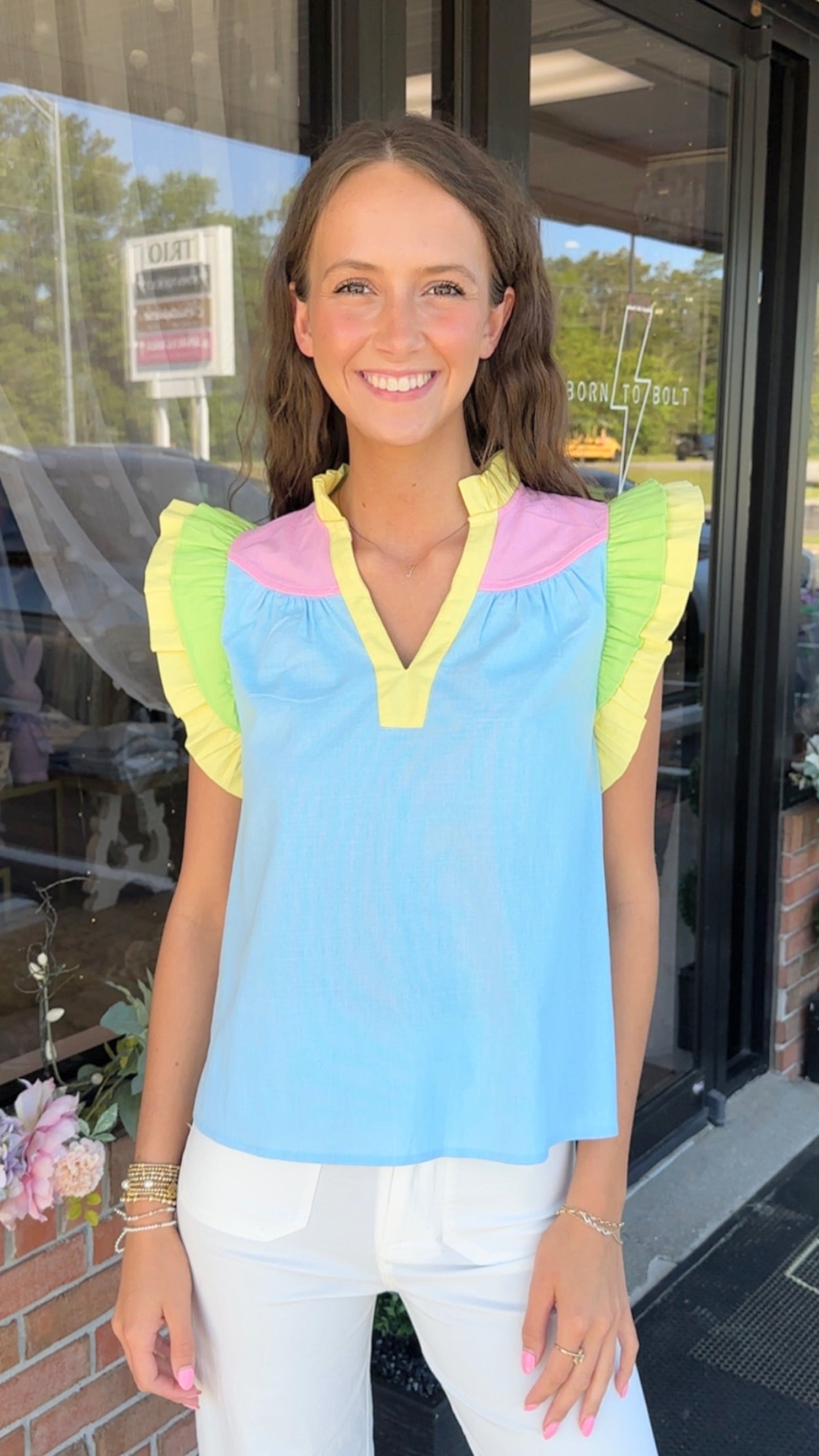 Macie Multi Color Top