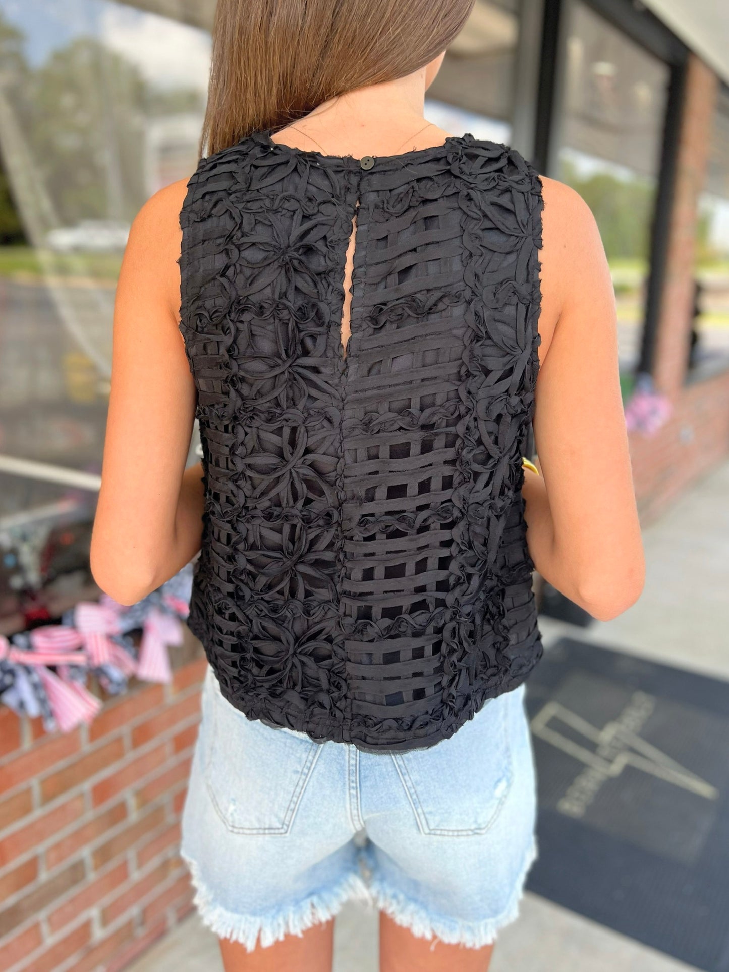 Floral Textured Top