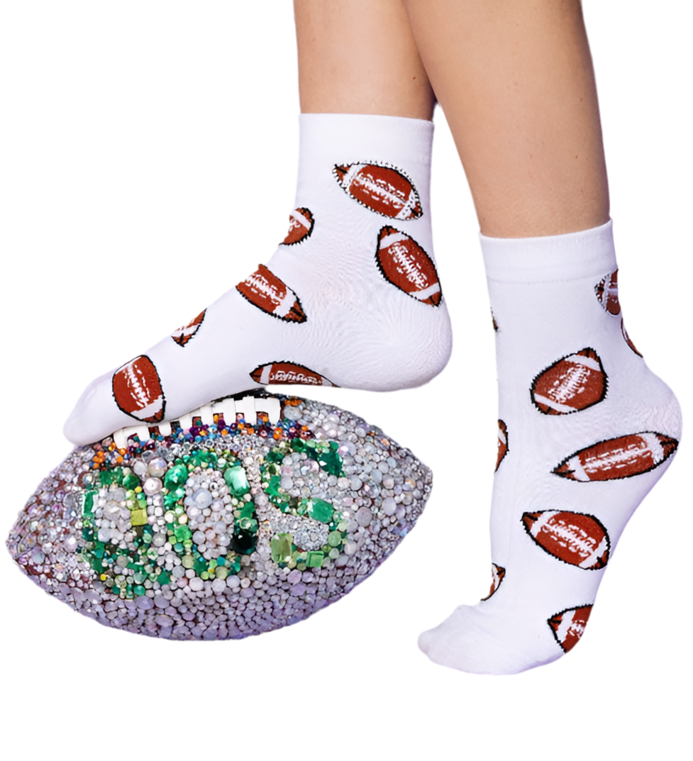QOS Rhinestone Socks