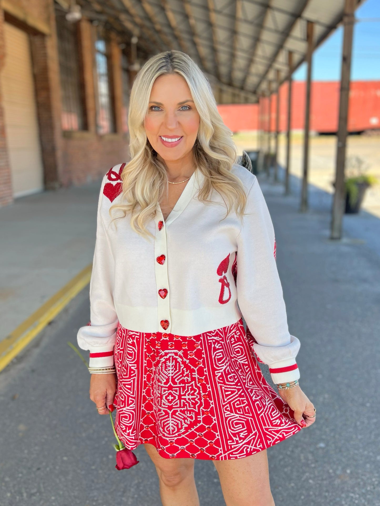 QOS Queen of Hearts Cardigan