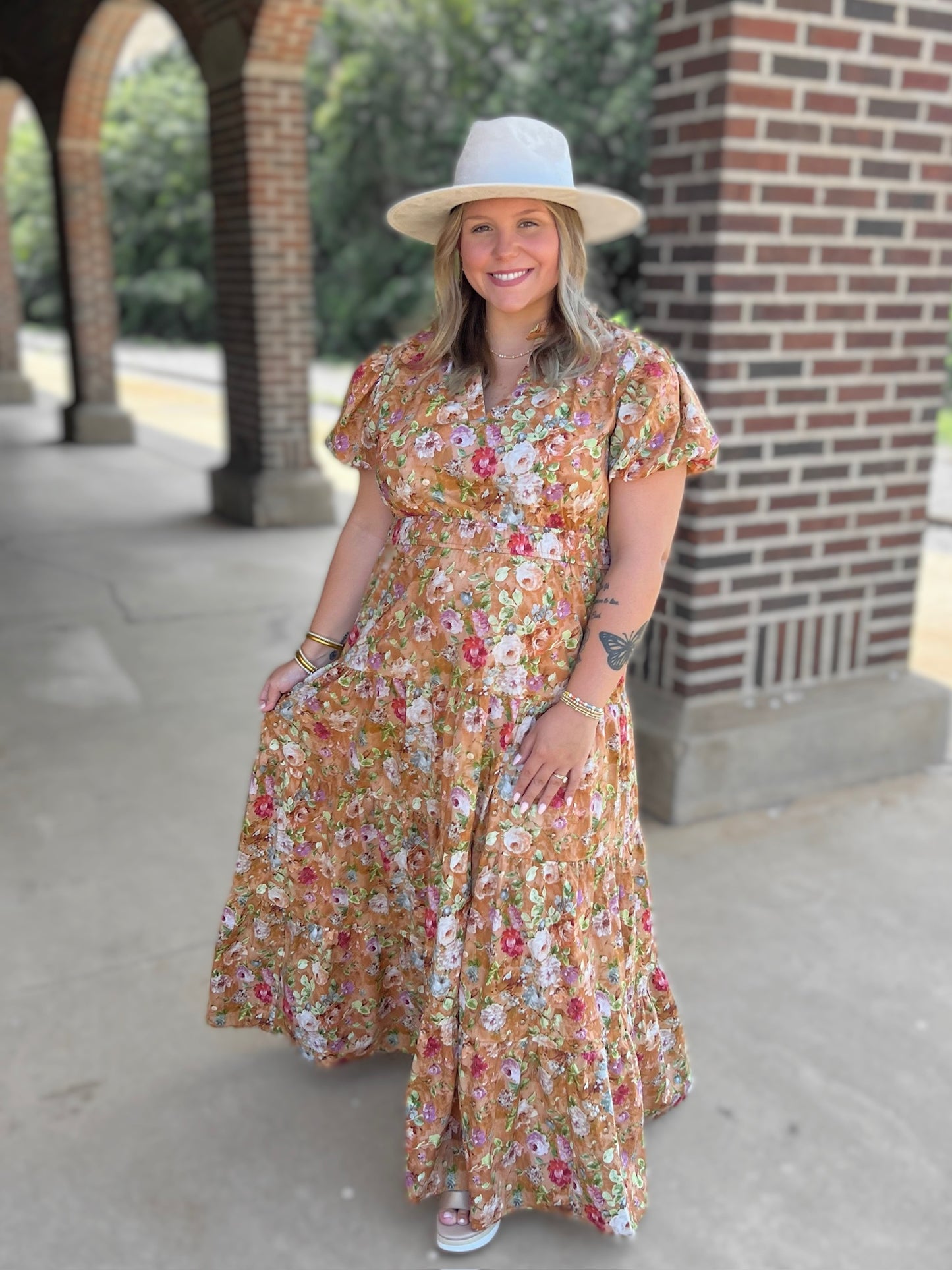Fall Floral Dress