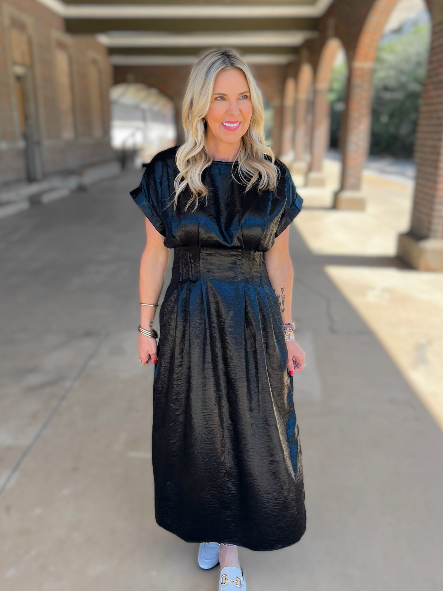 Bolted Midi Dress