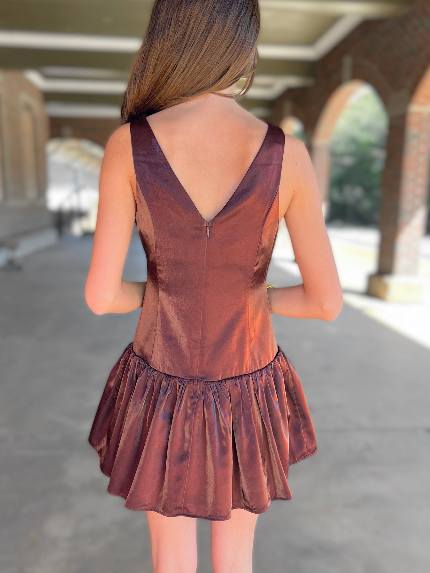 Luna Drop Waist Mini Dress