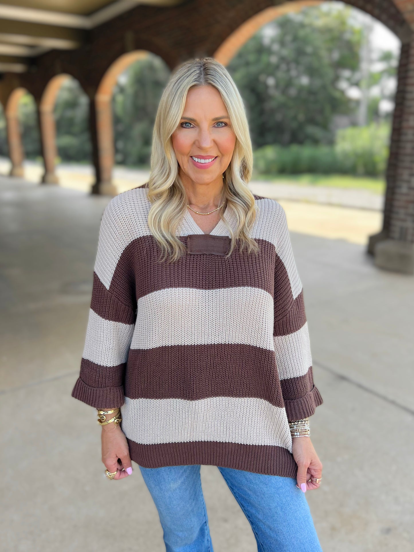 Courtney Striped Top