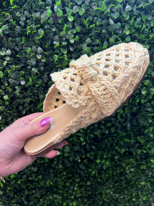 Layce Woven Bow Slide
