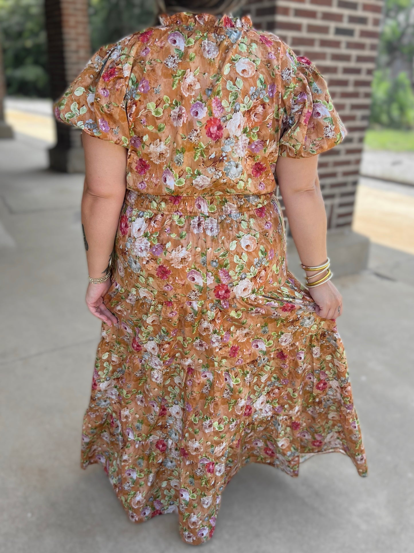 Fall Floral Dress