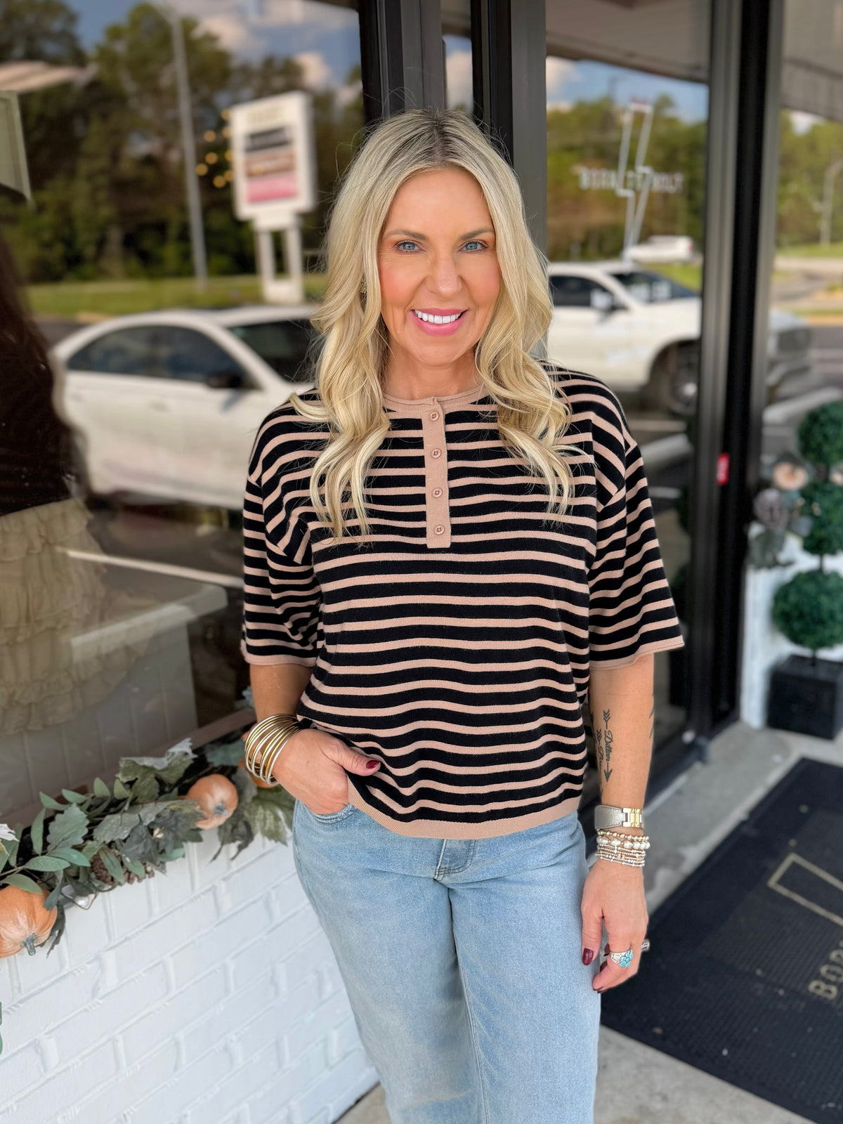 Lennon Stripe Sweater
