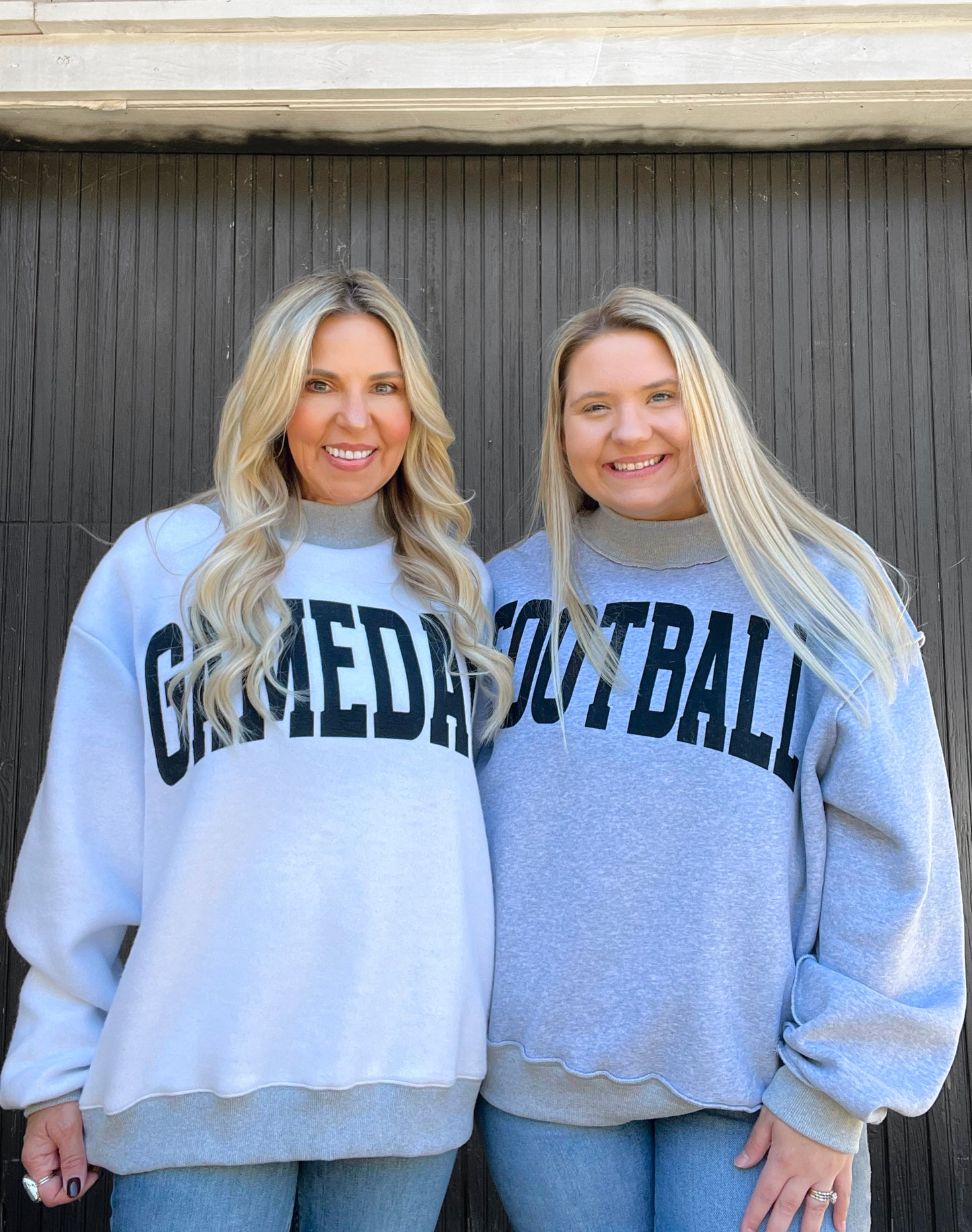 Football Reversible Mock Neck Sweatshirt