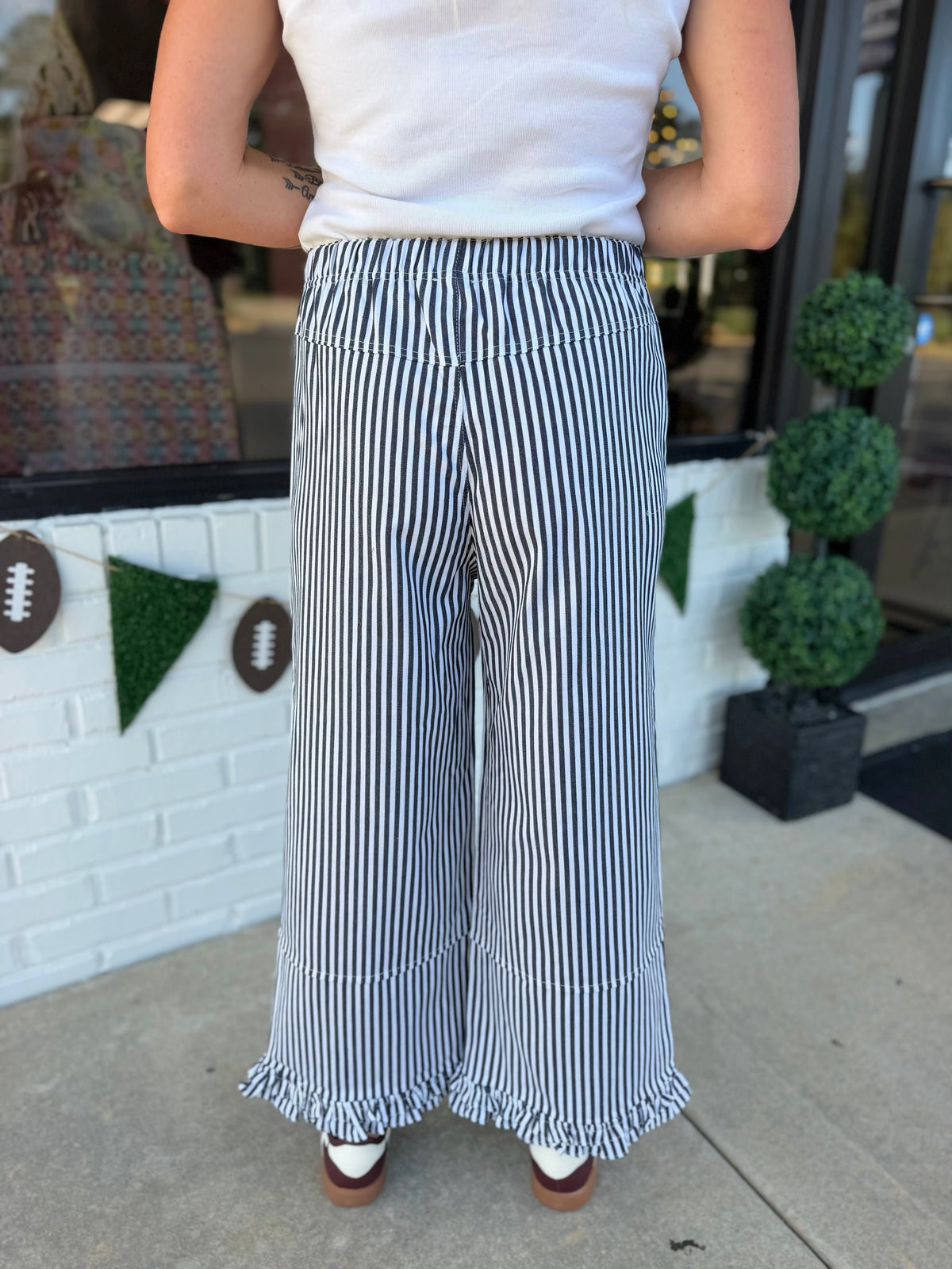 Ruffle Hem Pants