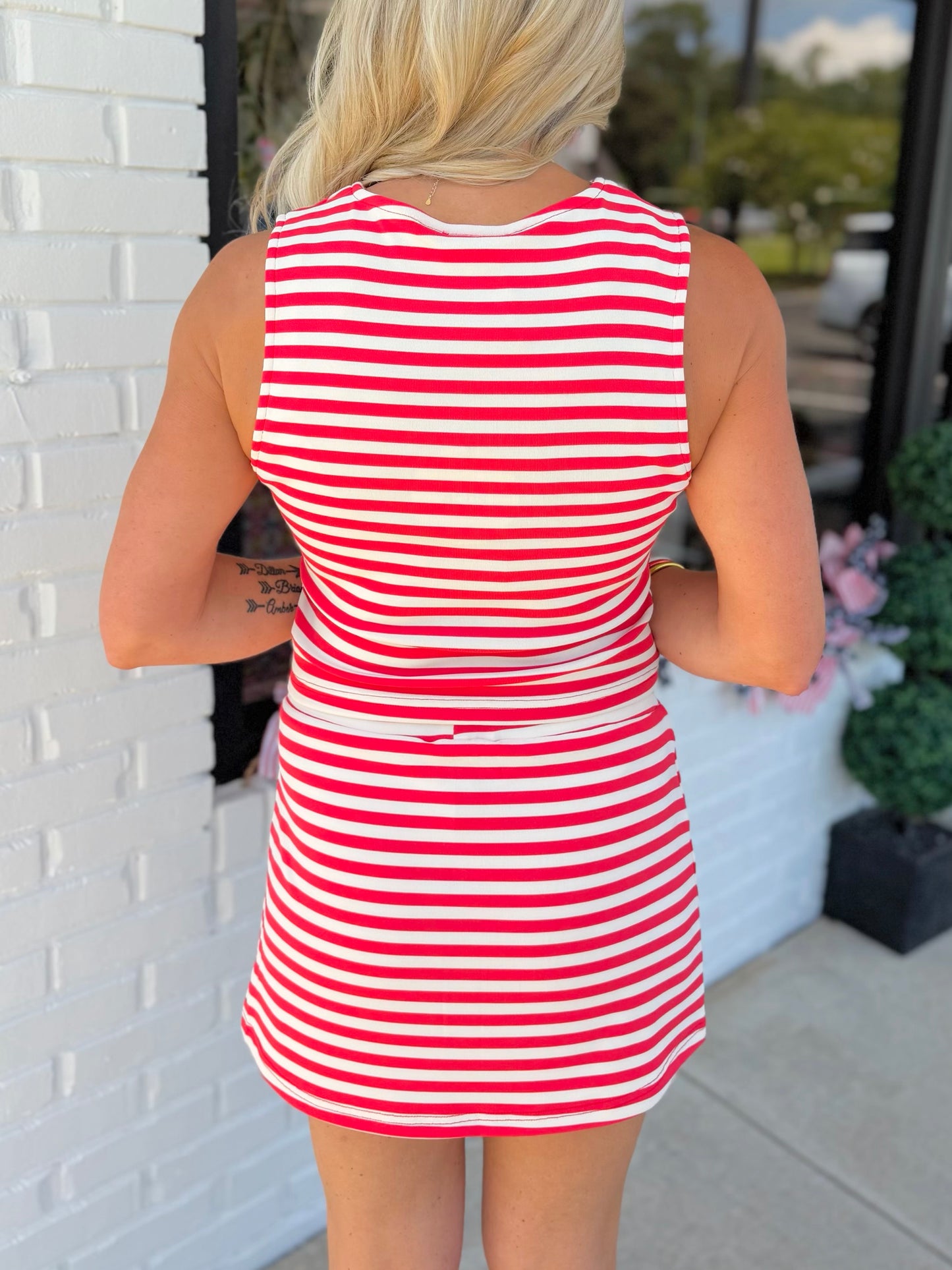 Stacey Stripe Skort