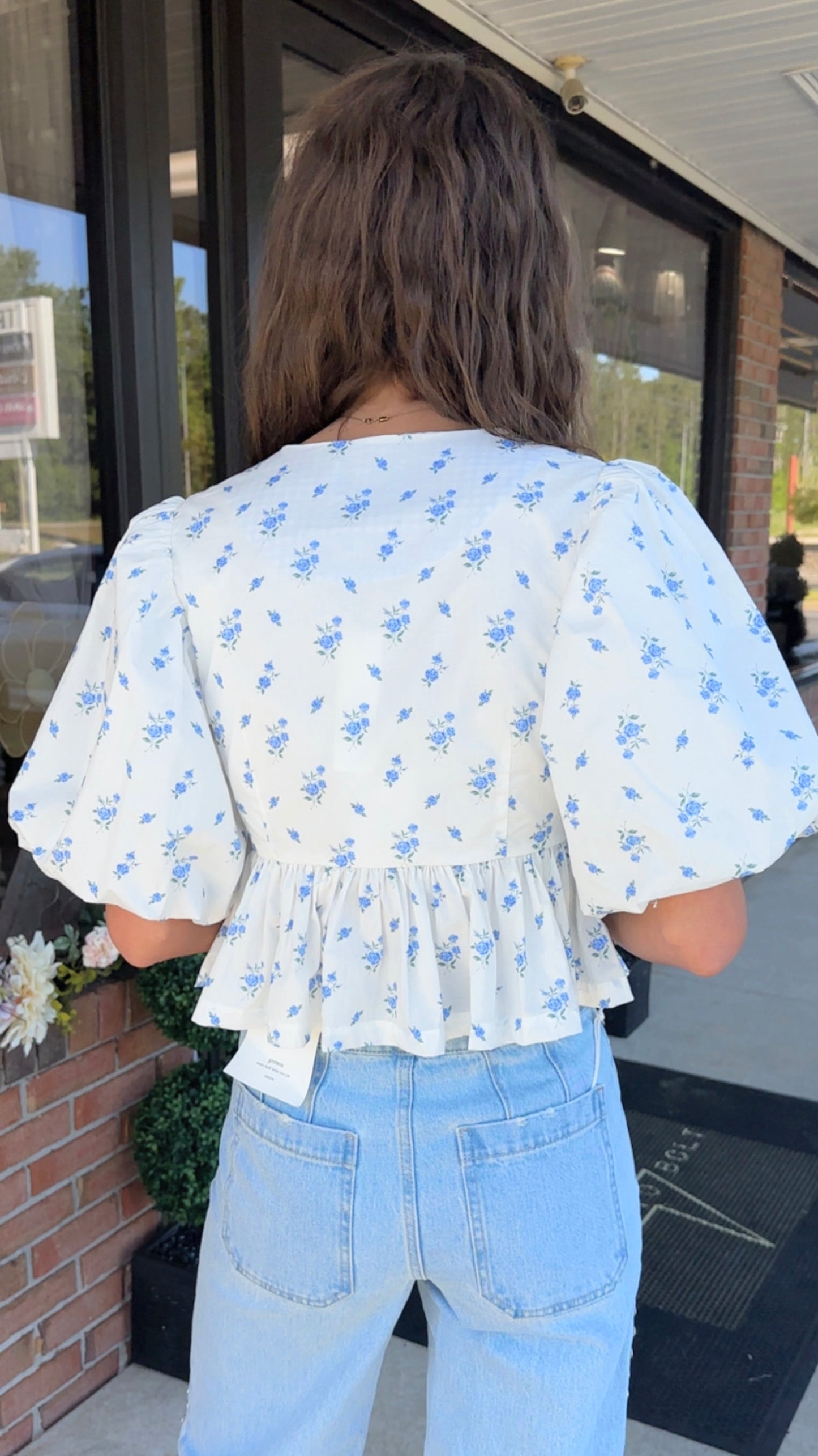 Floral Bow Top